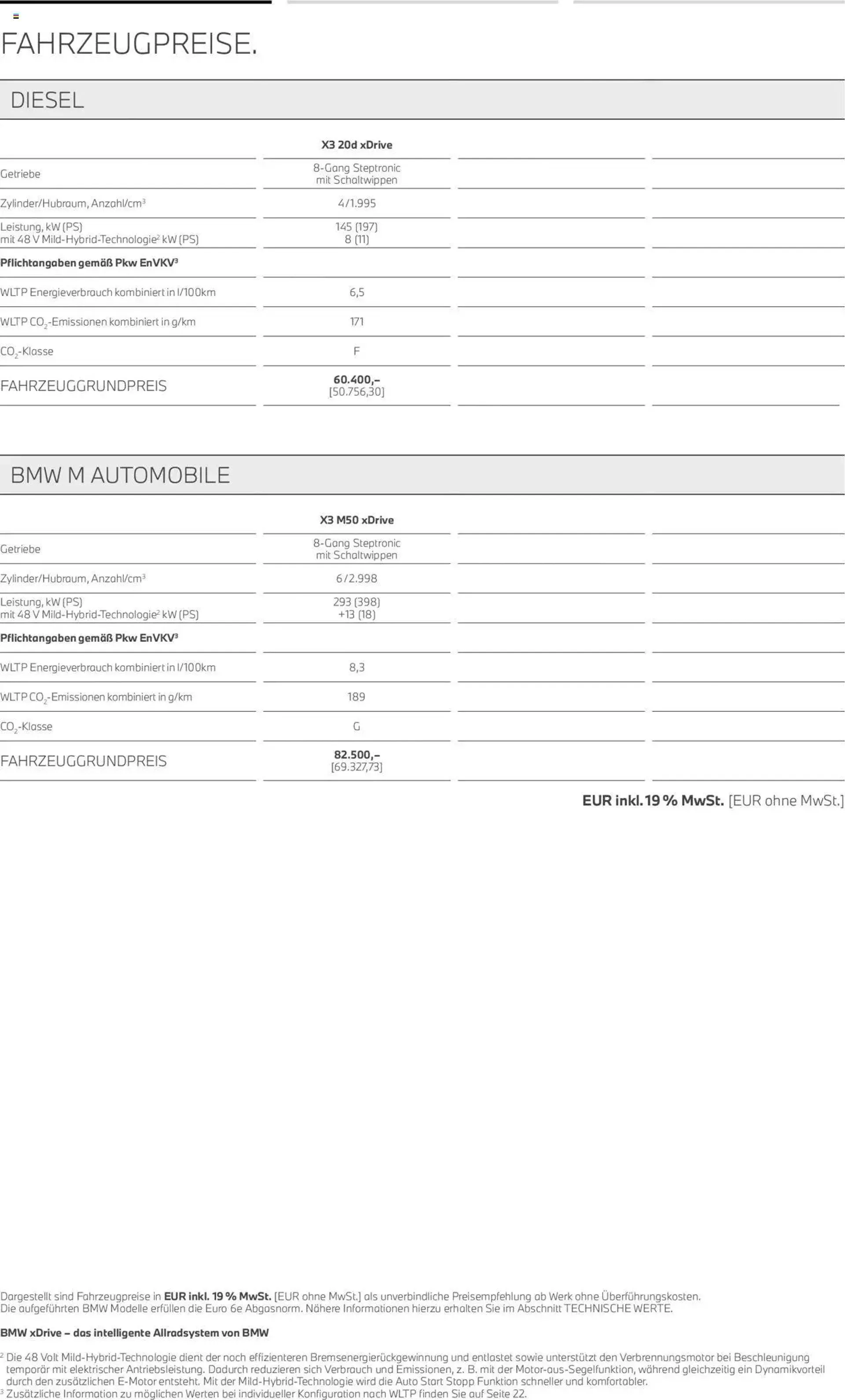 BMW X3 von 1. August bis 31. Dezember 2024 - Prospekt seite 5