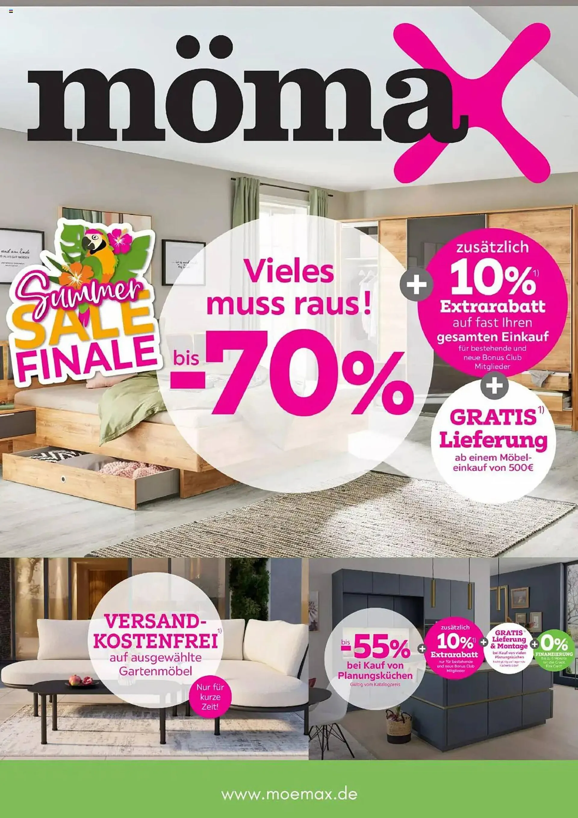 Mömax Prospekt von 18. Juli bis 29. Juli 2025 - Prospekt seite 1