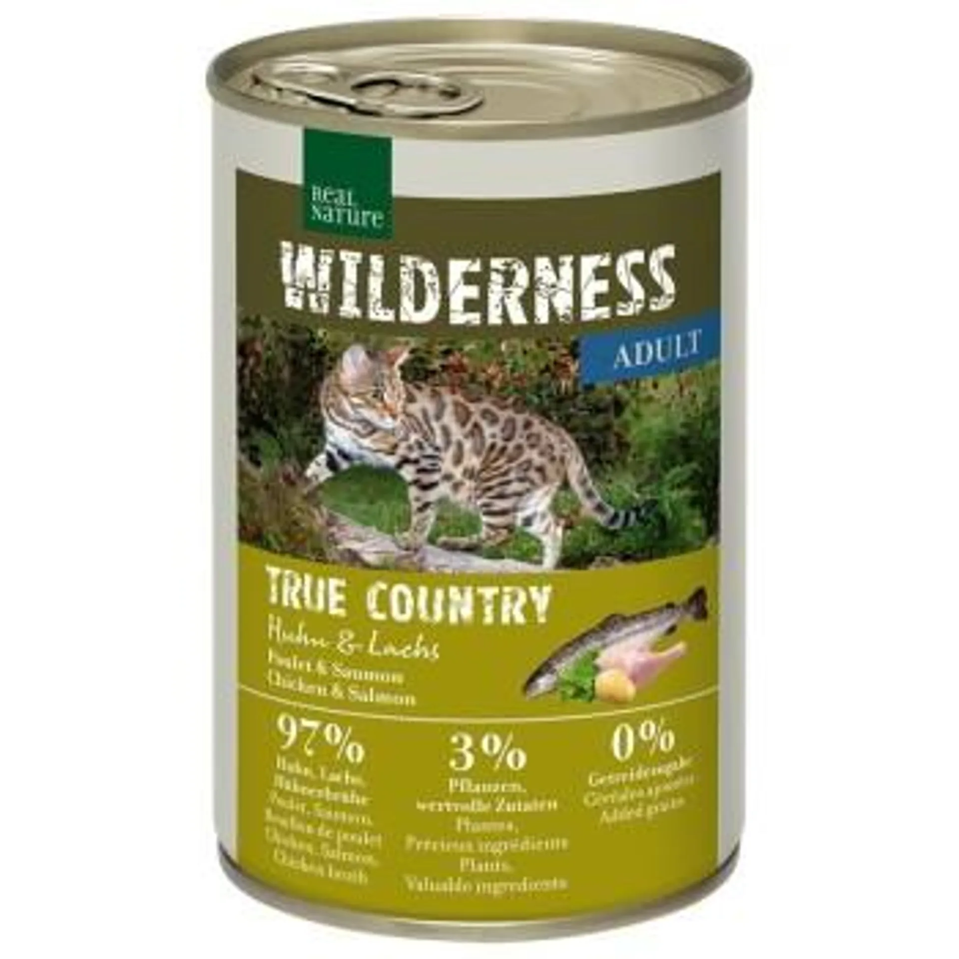 REAL NATURE WILDERNESS Adult True Country Huhn & Lachs 6x400 g