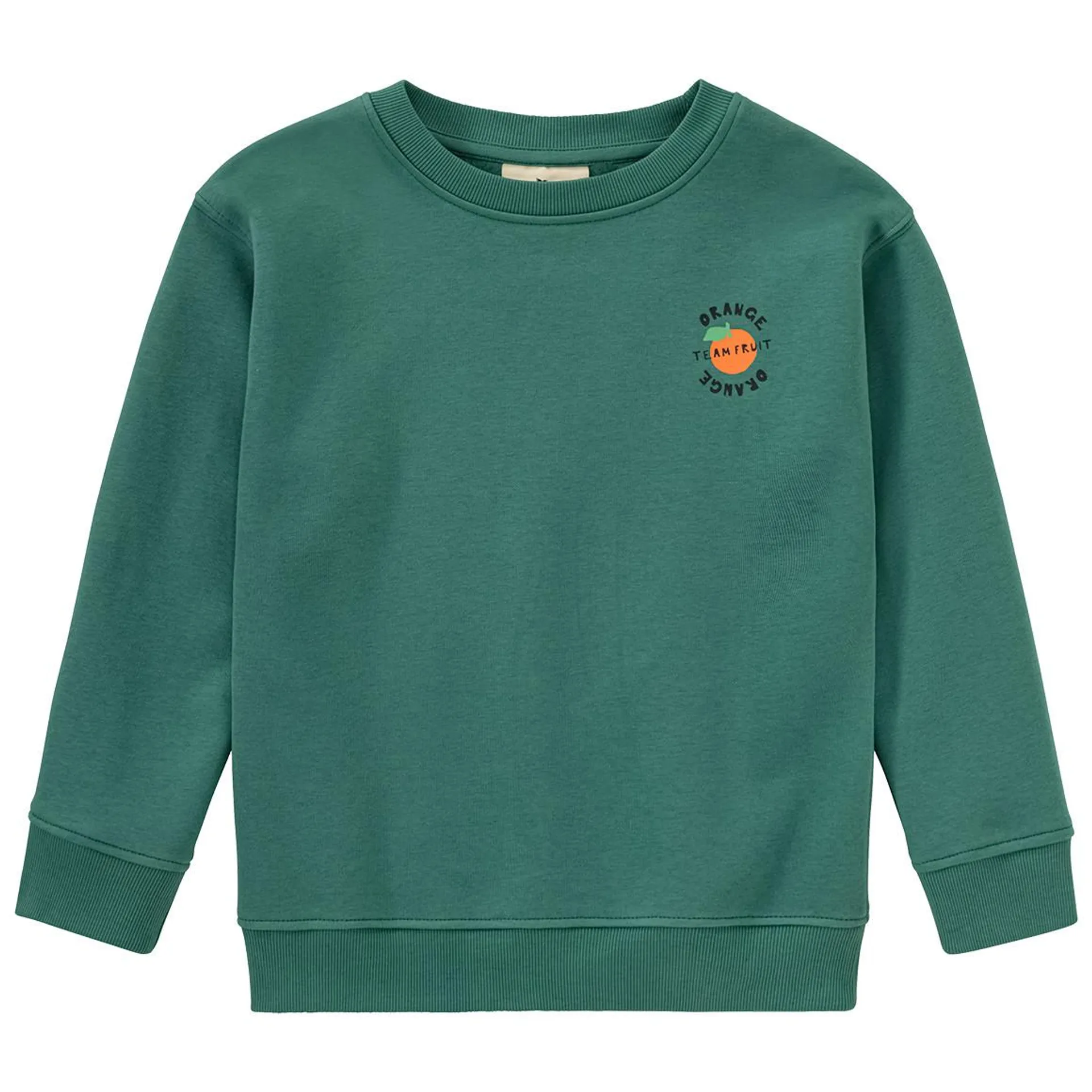 Jungen Sweatshirt mit Orangen-Print