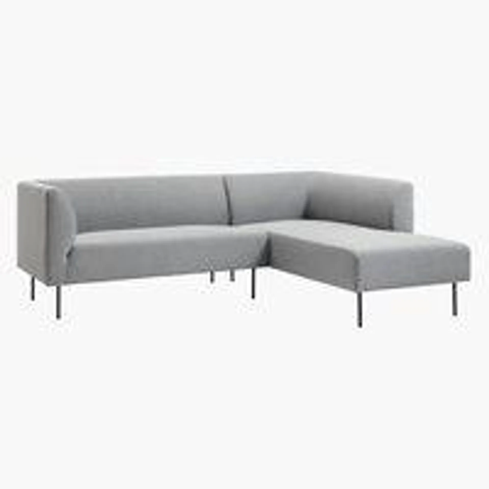 Sofa KARE Chaiselongue rechts hellgrau