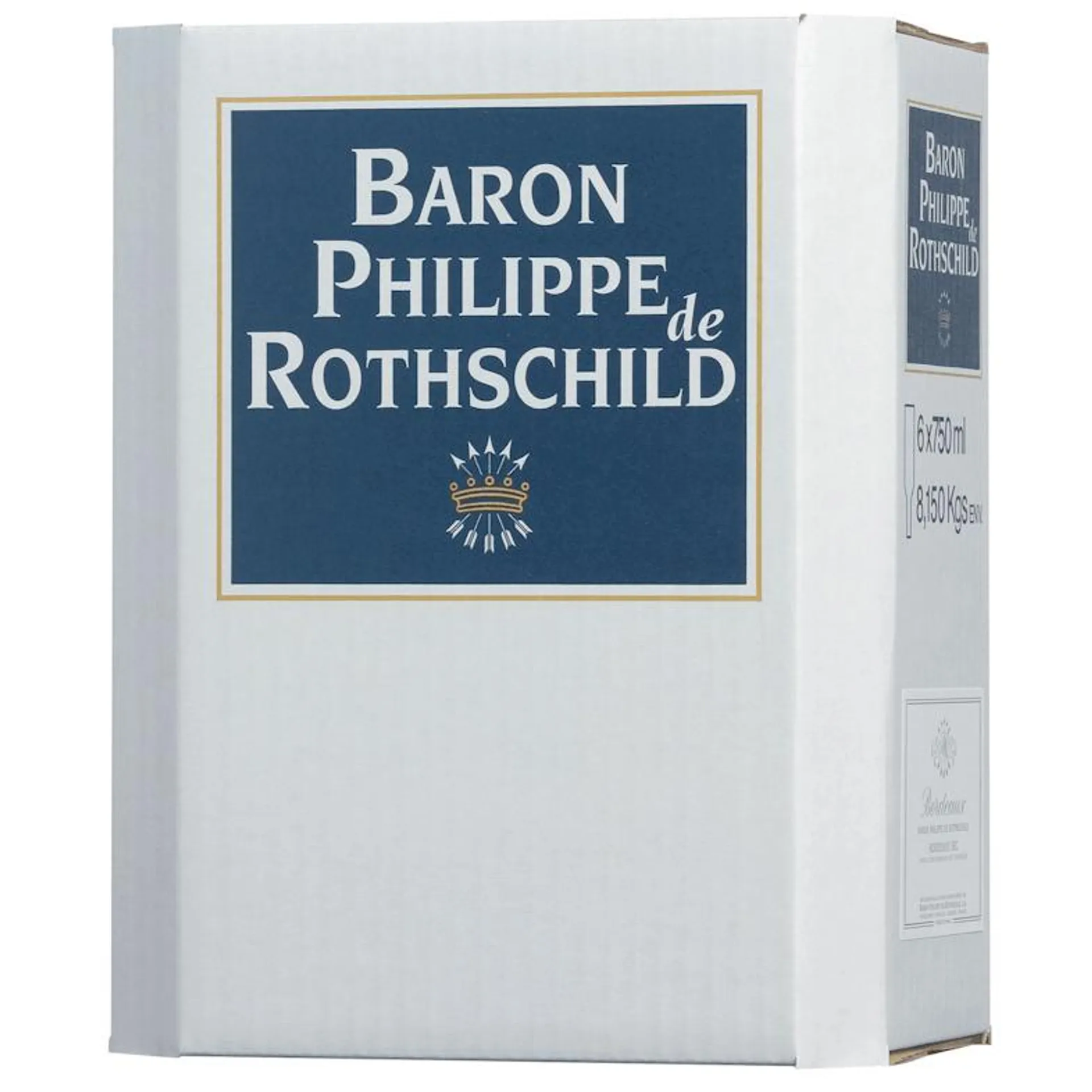 Rothschild Bordeaux Blanc AOC Weißwein trocken 6 Flaschen x 0,75 l (4,5 l)