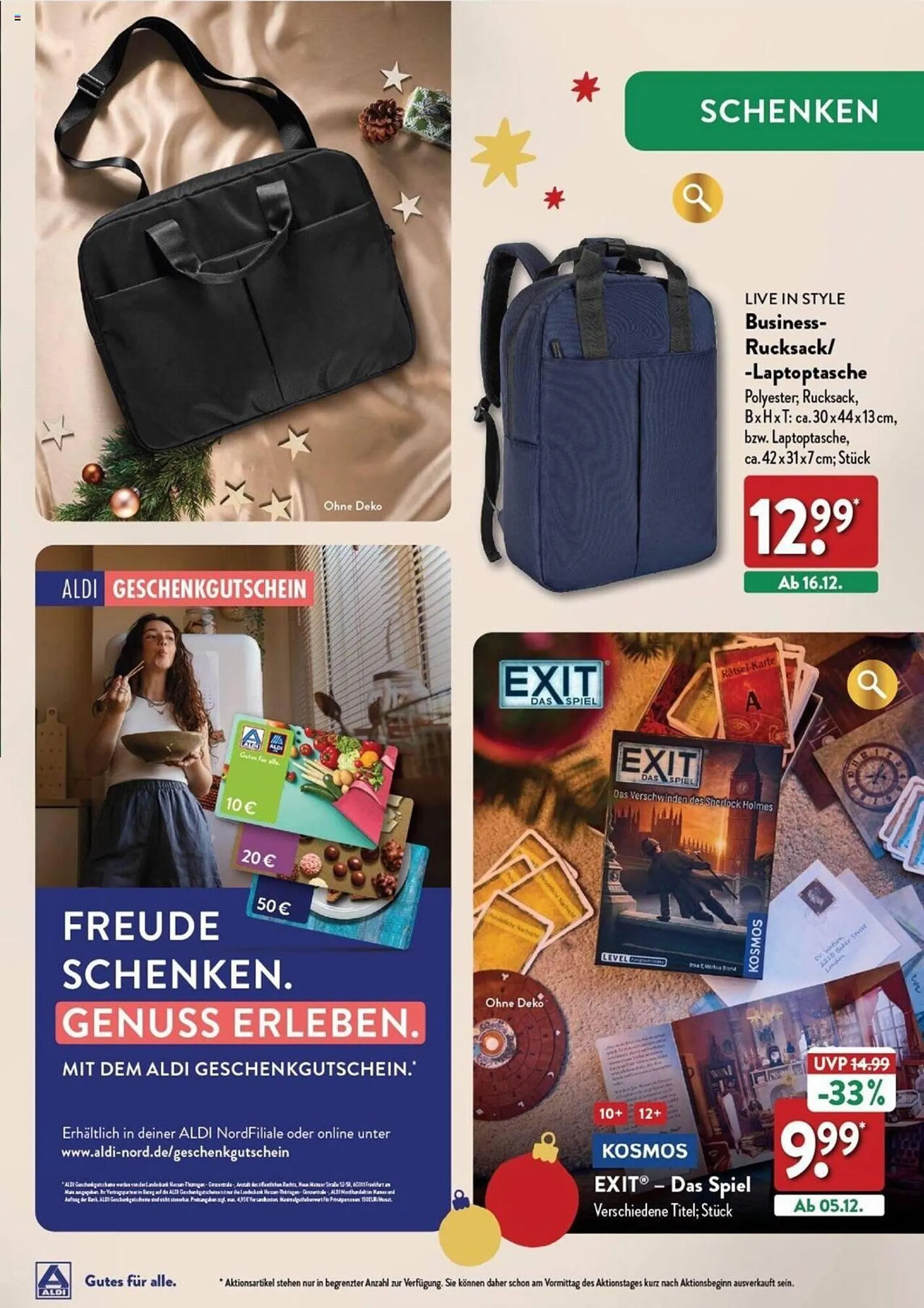 Aldi Nord Prospekt von 17. Oktober bis 16. Dezember 2024 - Prospekt seite 27