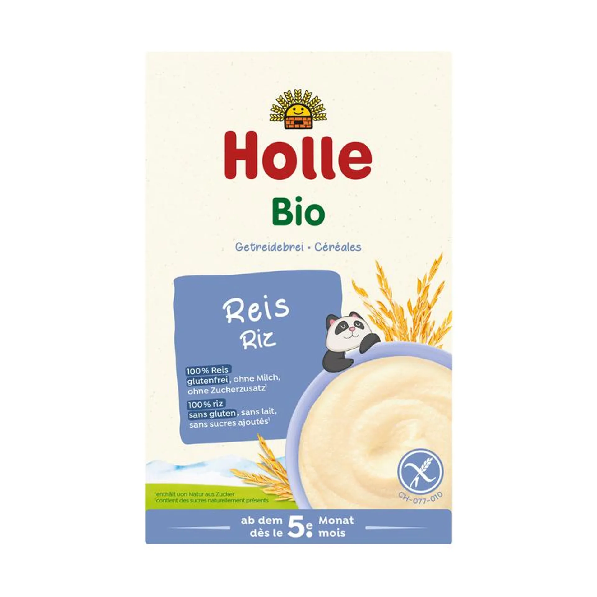 Holle Bio-Vollkorngetreidebrei Reis 250g