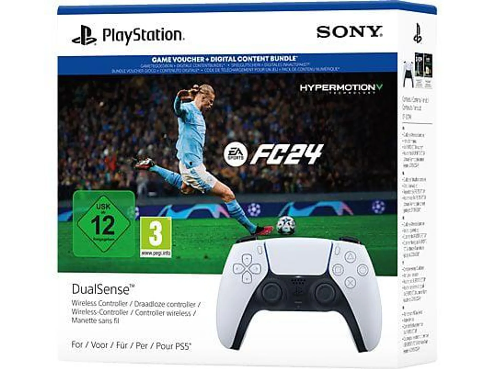 SONY DualSense® Wireless-Controller – EA SPORTS FC™ 24 Bundle Wireless Controller Bundle Weiß für PlayStation 5, MAC, Android, iOS