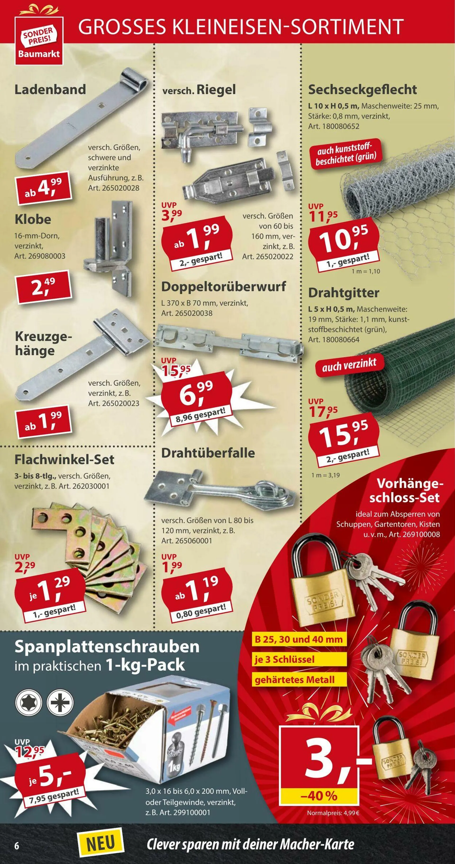 Sonderpreis Baumarkt Aktueller Prospekt von 26. April bis 10. Mai 2025 - Prospekt seite 6