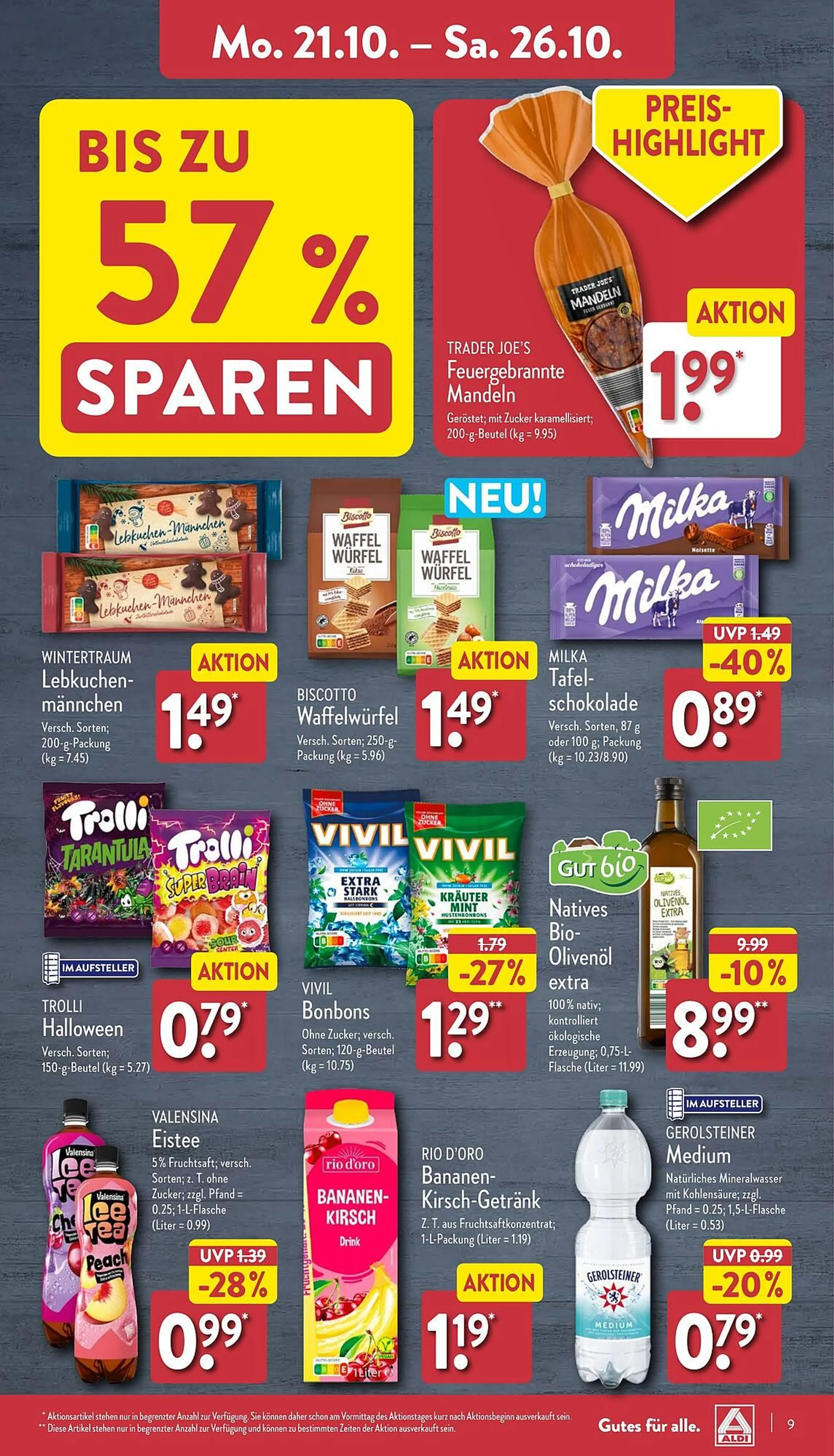 Aldi Nord Prospekt von 21. Oktober bis 26. Oktober 2024 - Prospekt seite 9