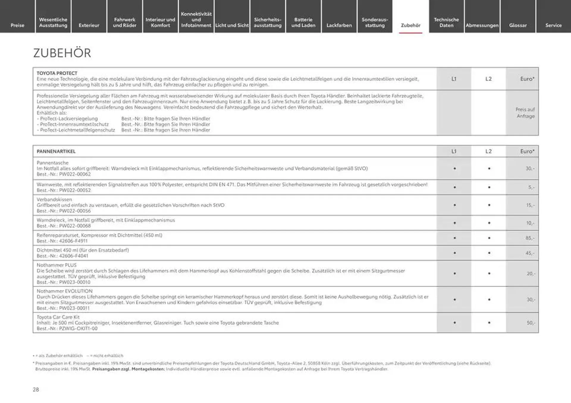 Toyota flugblatt von 10. Januar bis 10. Januar 2026 - Prospekt seite 28