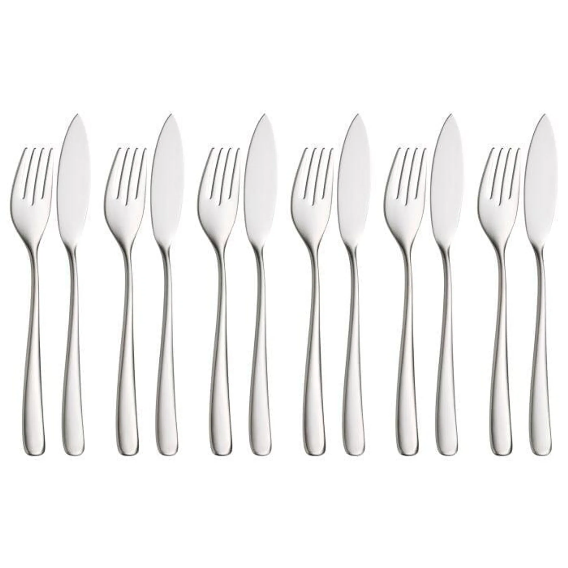 Vision Fischbesteck-Set, 12-teilig, Cromargan protect®