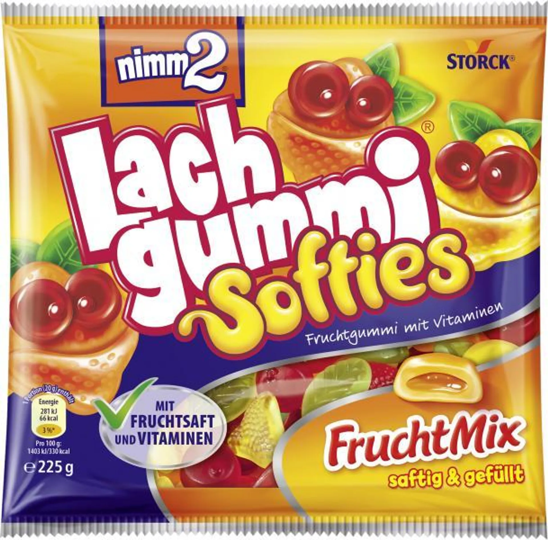 Nimm2 Lachgummi Softies 225 g