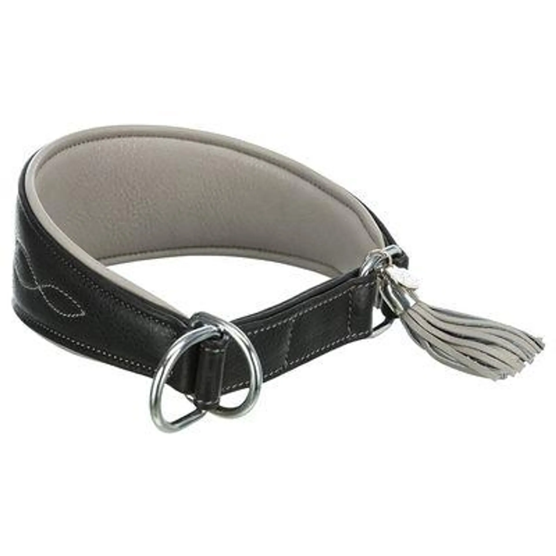 Trixie Active Comfort Halsband für Windhunde, schwarz/grau