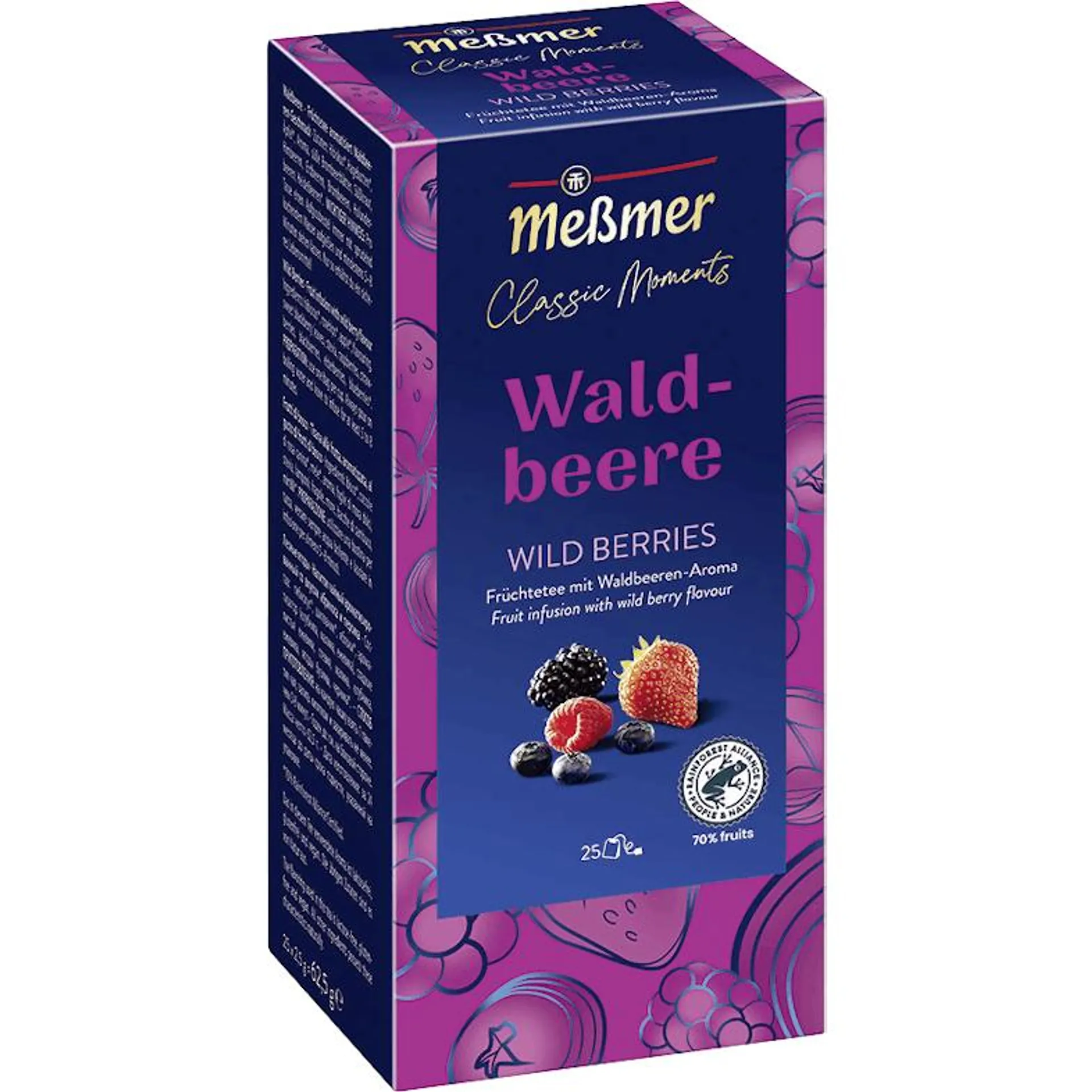 Meßmer Classic Moments Früchtetee Waldbeere 25 Teebeutel (62 g)