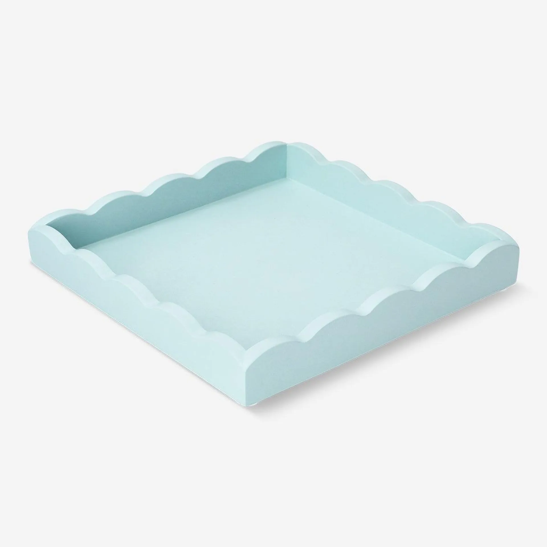 Decorative tray scalloped edges