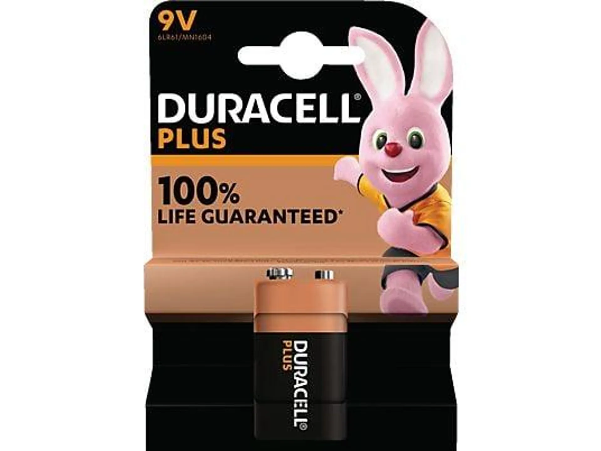 DURACELL 142190 E-Block Batterie, Alkaline, 9V Volt 1 Stück