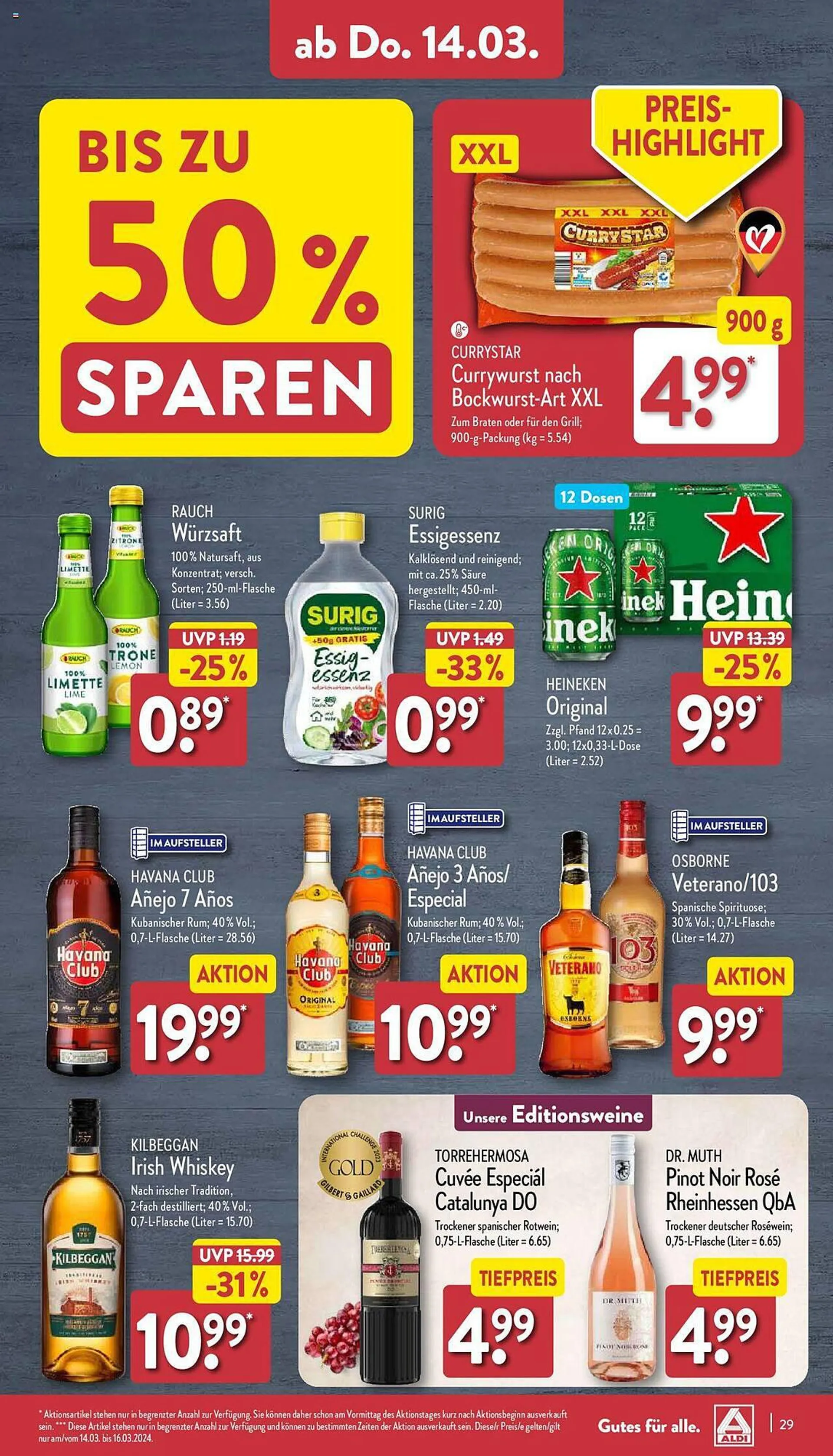 Aldi Nord Prospekt von 11. März bis 16. März 2024 - Prospekt seite 29