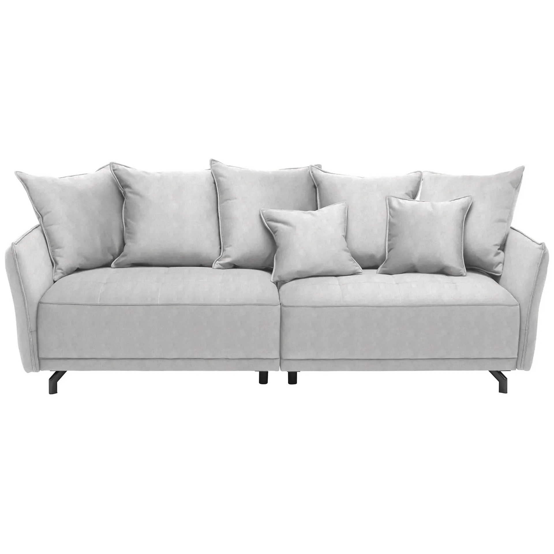 Big Sofa - silber - Samt