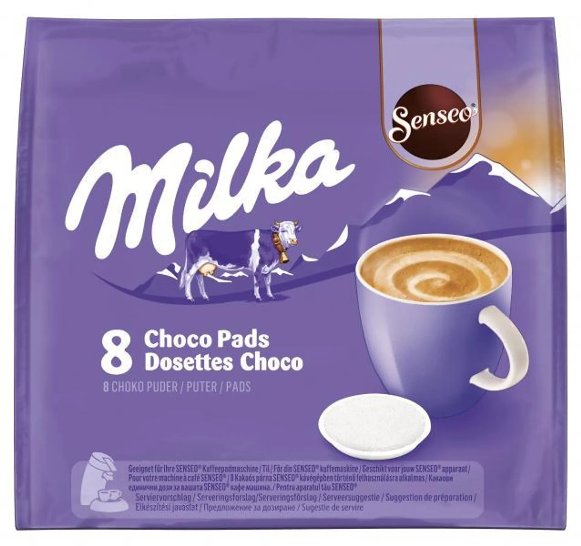 Senseo Pads Milka, 8 Kakao Pads