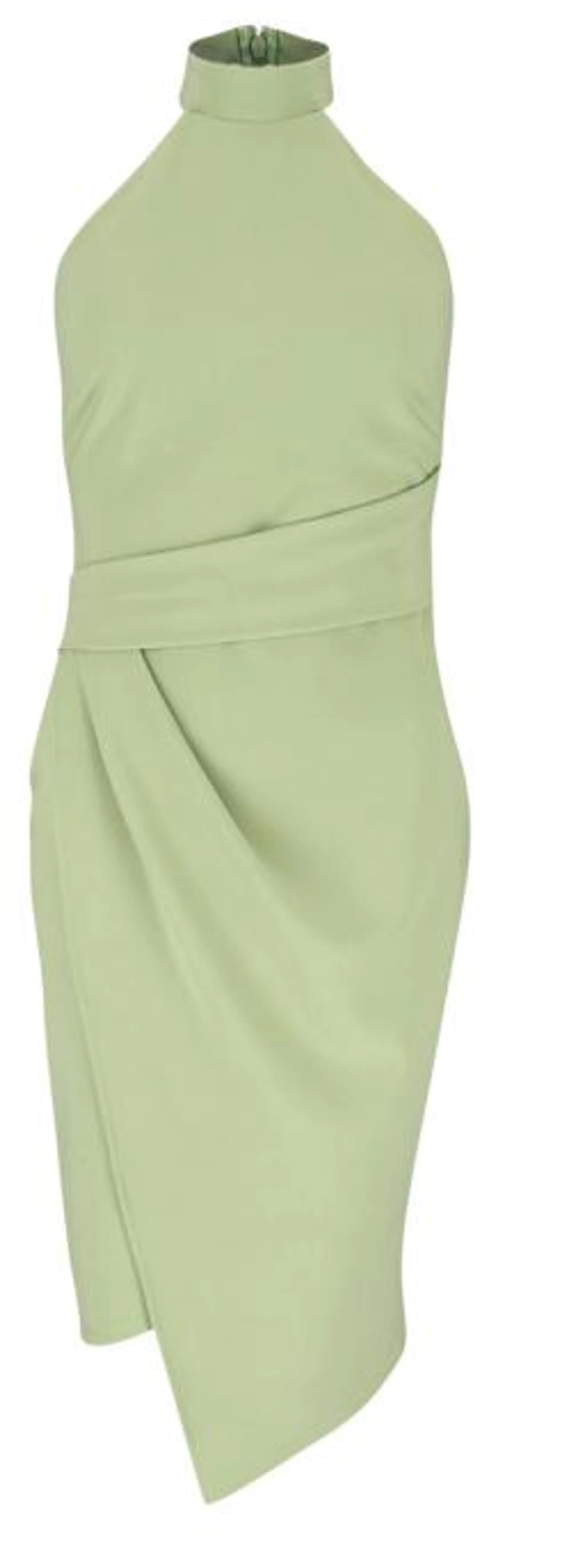 Kleid "SAGE ASYM HALTER"