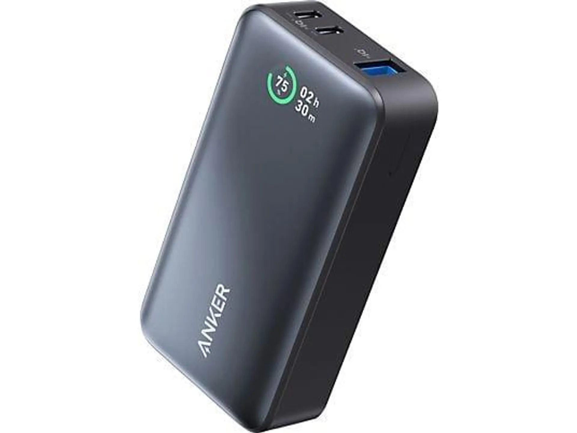 ANKER 533 PowerCore mit Power Delivery Technologie (PD 30Wmax. Leistung) Powerbank 10000 mAh Schwarz