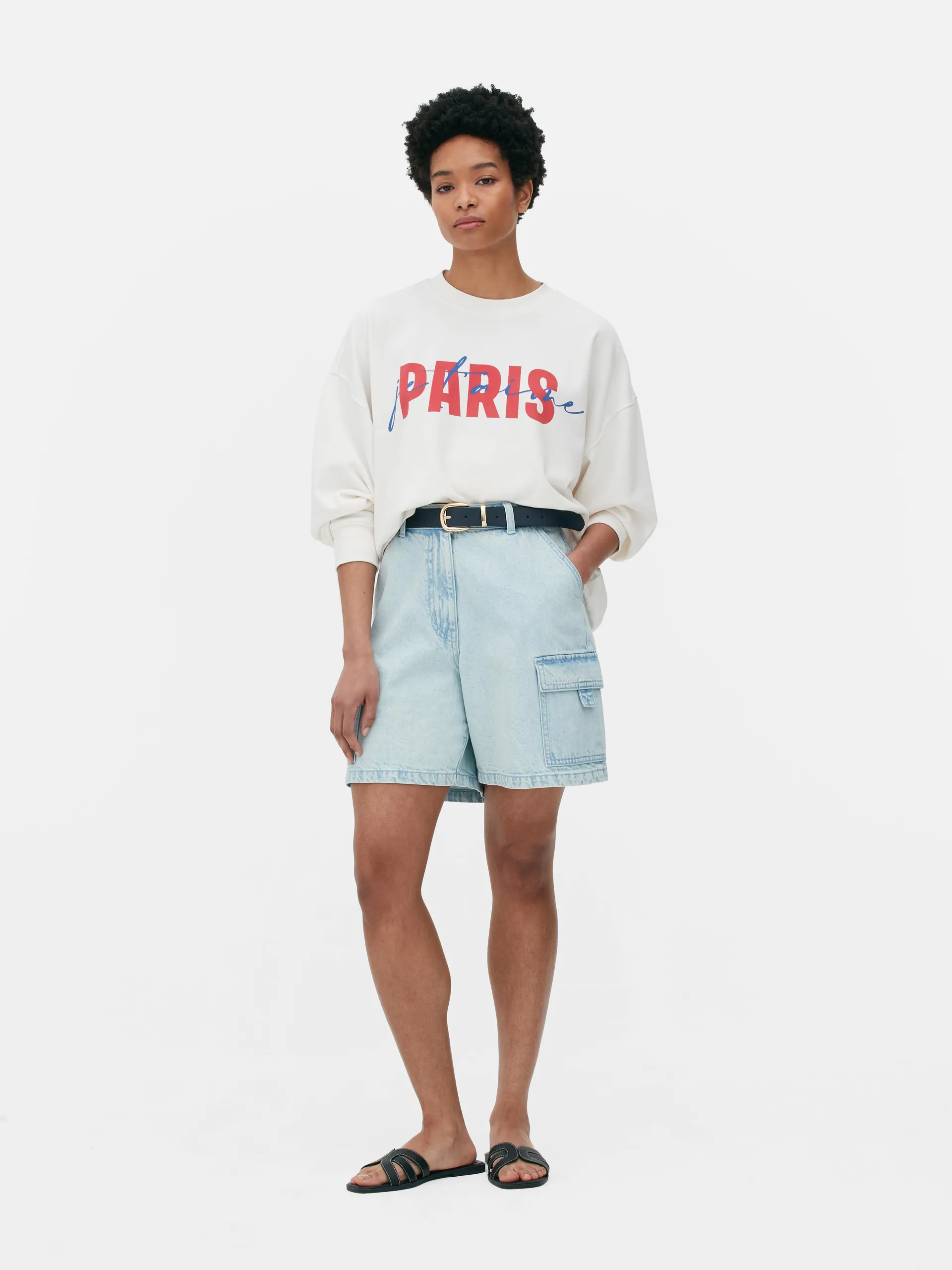 Paris Graphic Front Sweatshirt