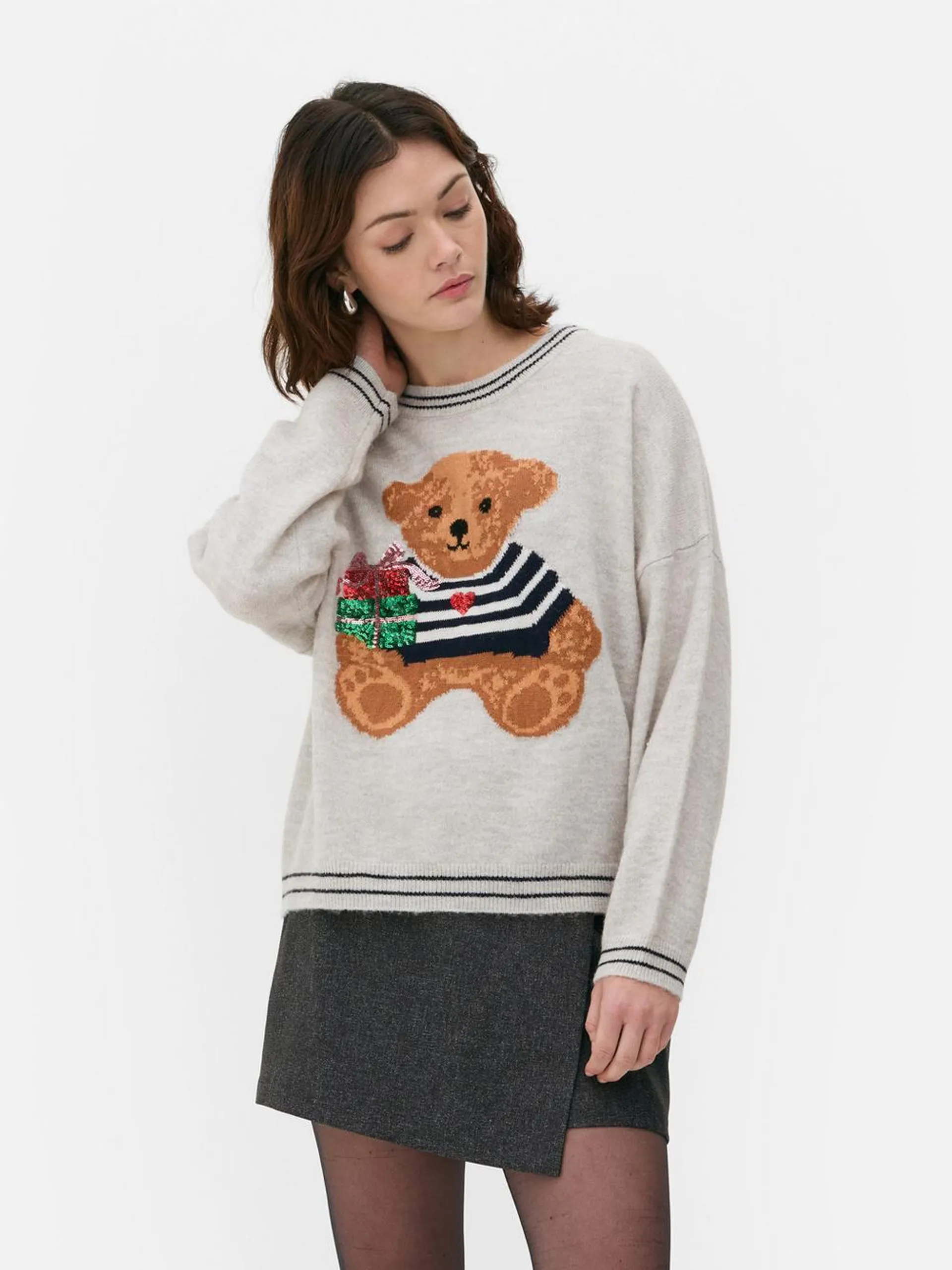 Teddy Bear Knit Jumper