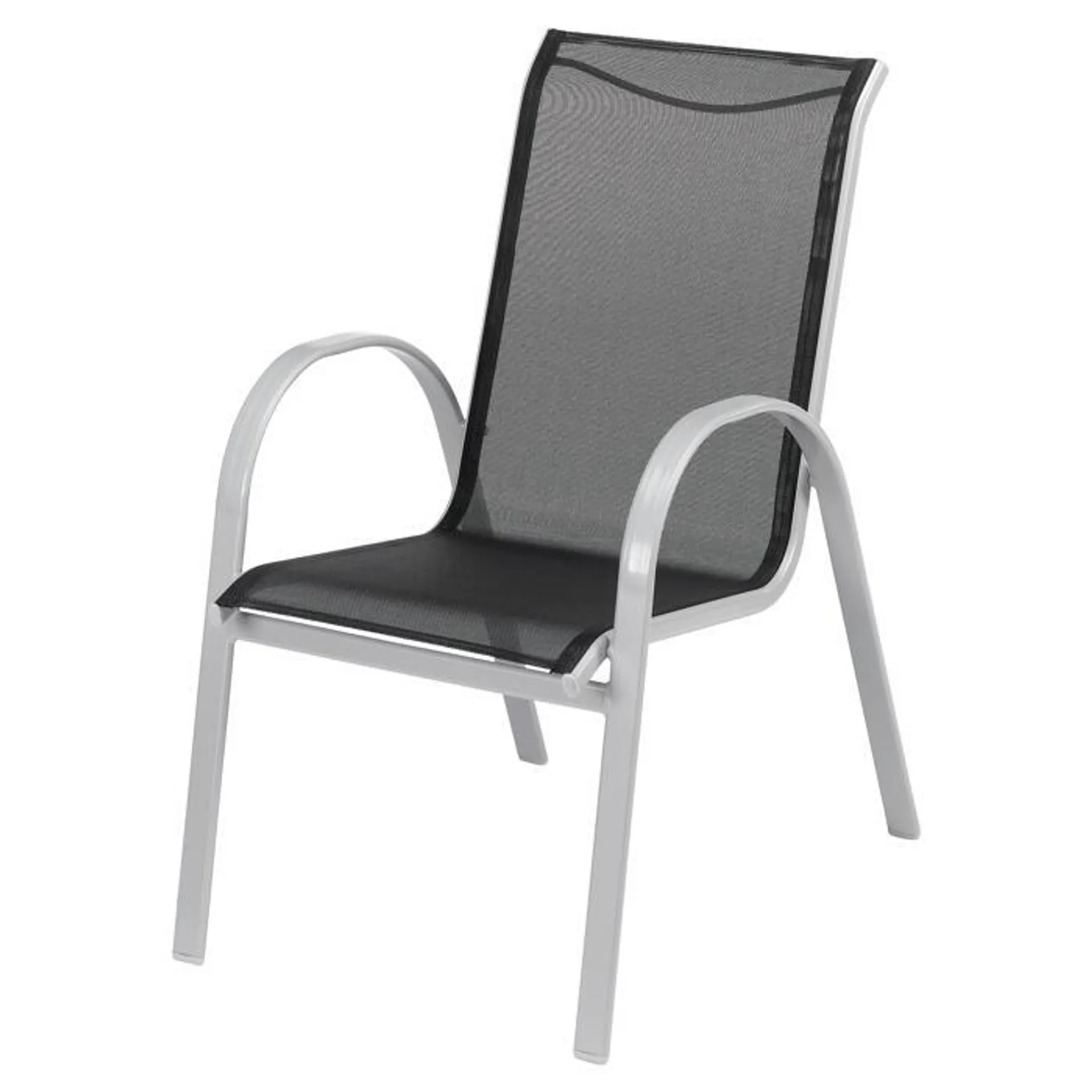 Stapelstuhl 'Meike' schwarz 57 x 95 x 76 cm