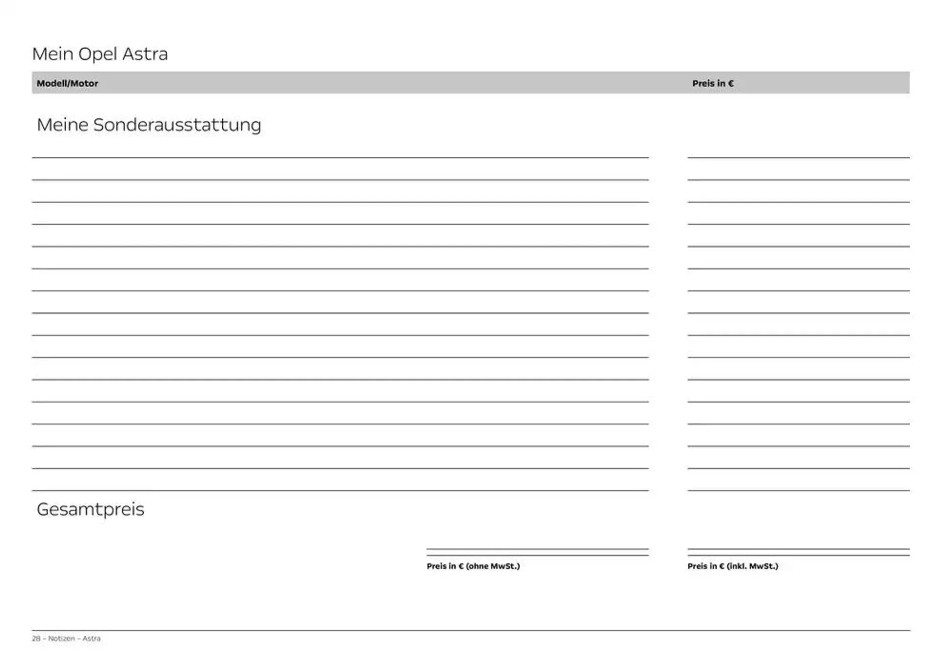 Opel Astra 5-Türer von 2. November bis 2. November 2025 - Prospekt seite 28