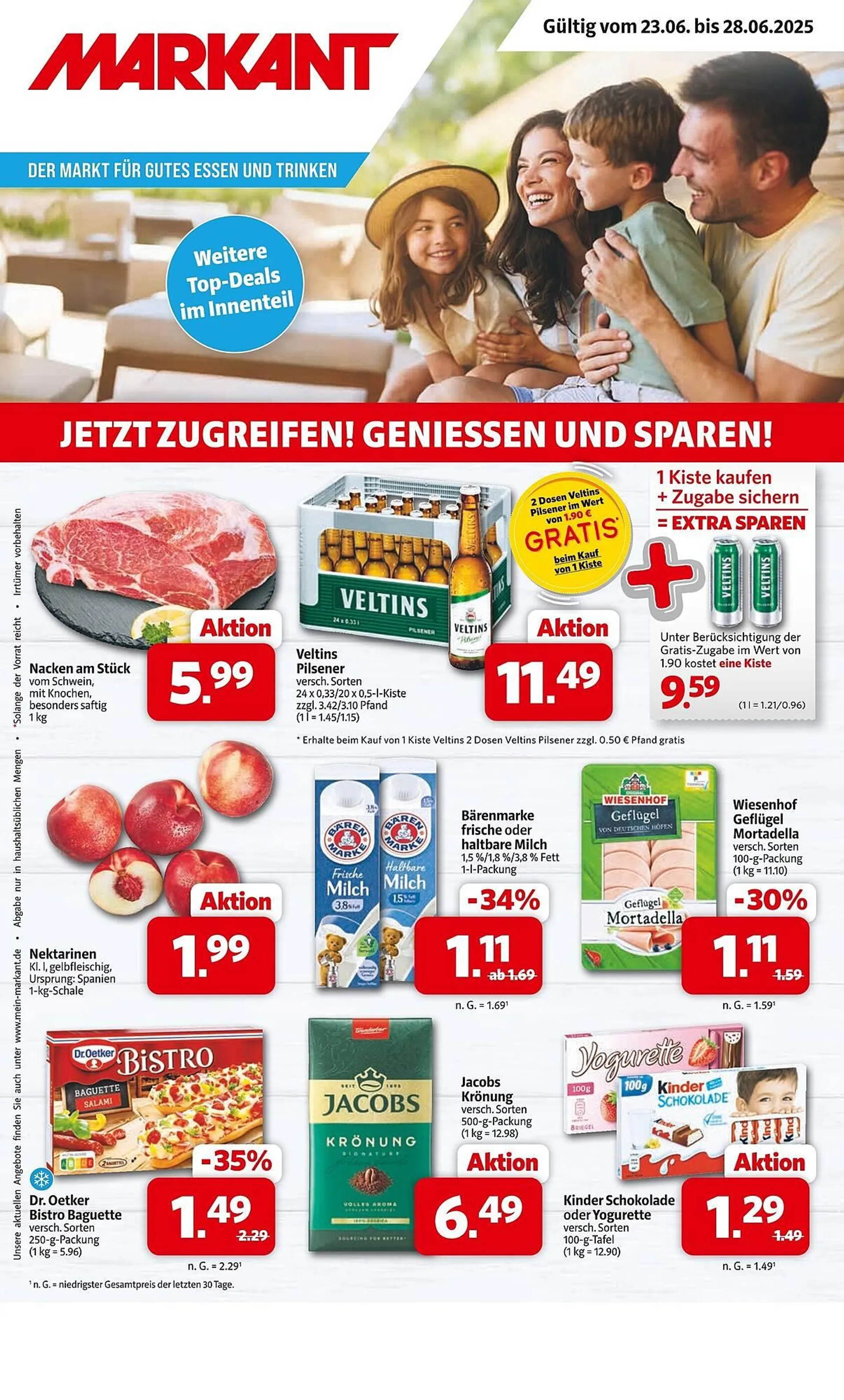 Markant Prospekt von 23. Juni bis 28. Juni 2025 - Prospekt seite 1