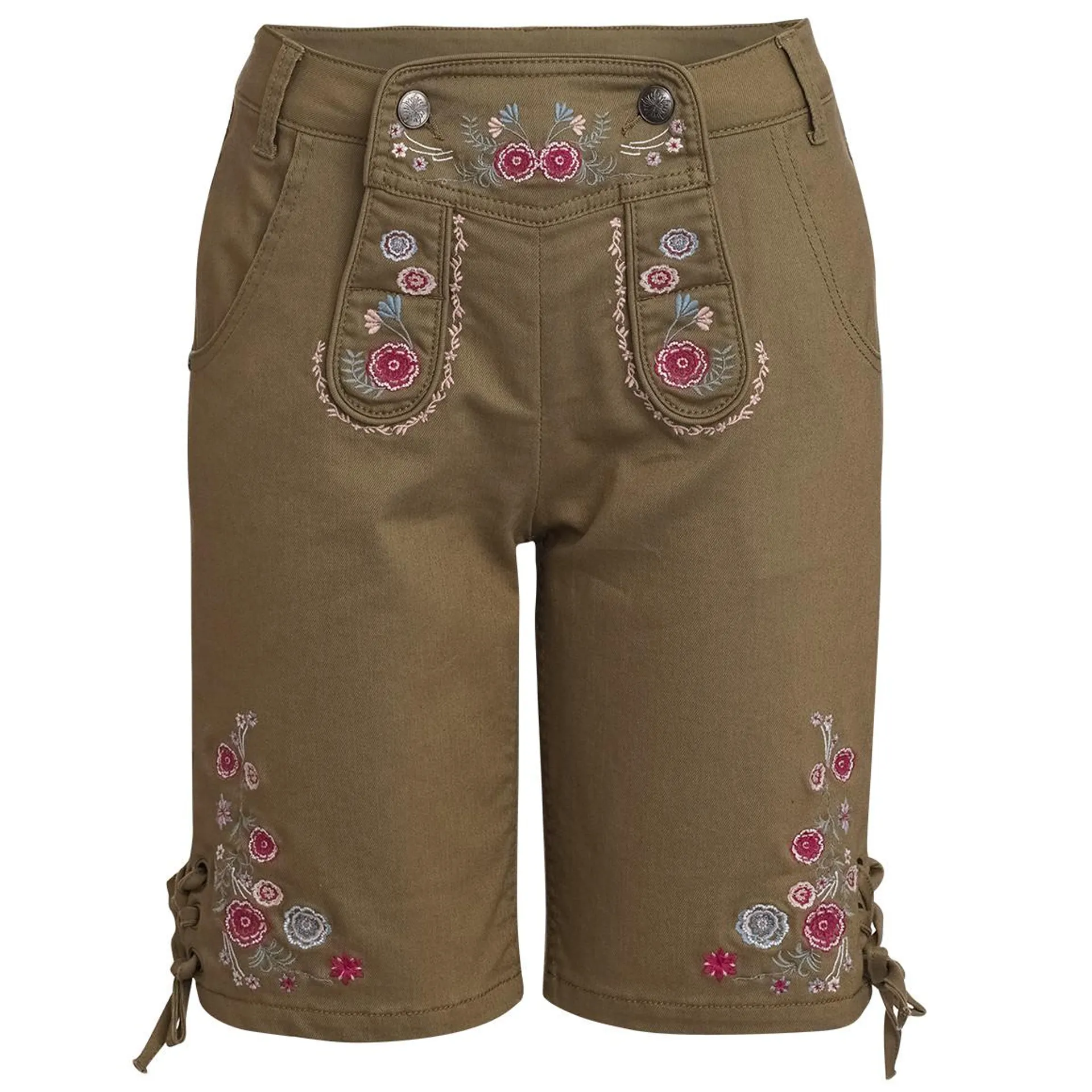 Damen Trachtenshorts mit Stickereien