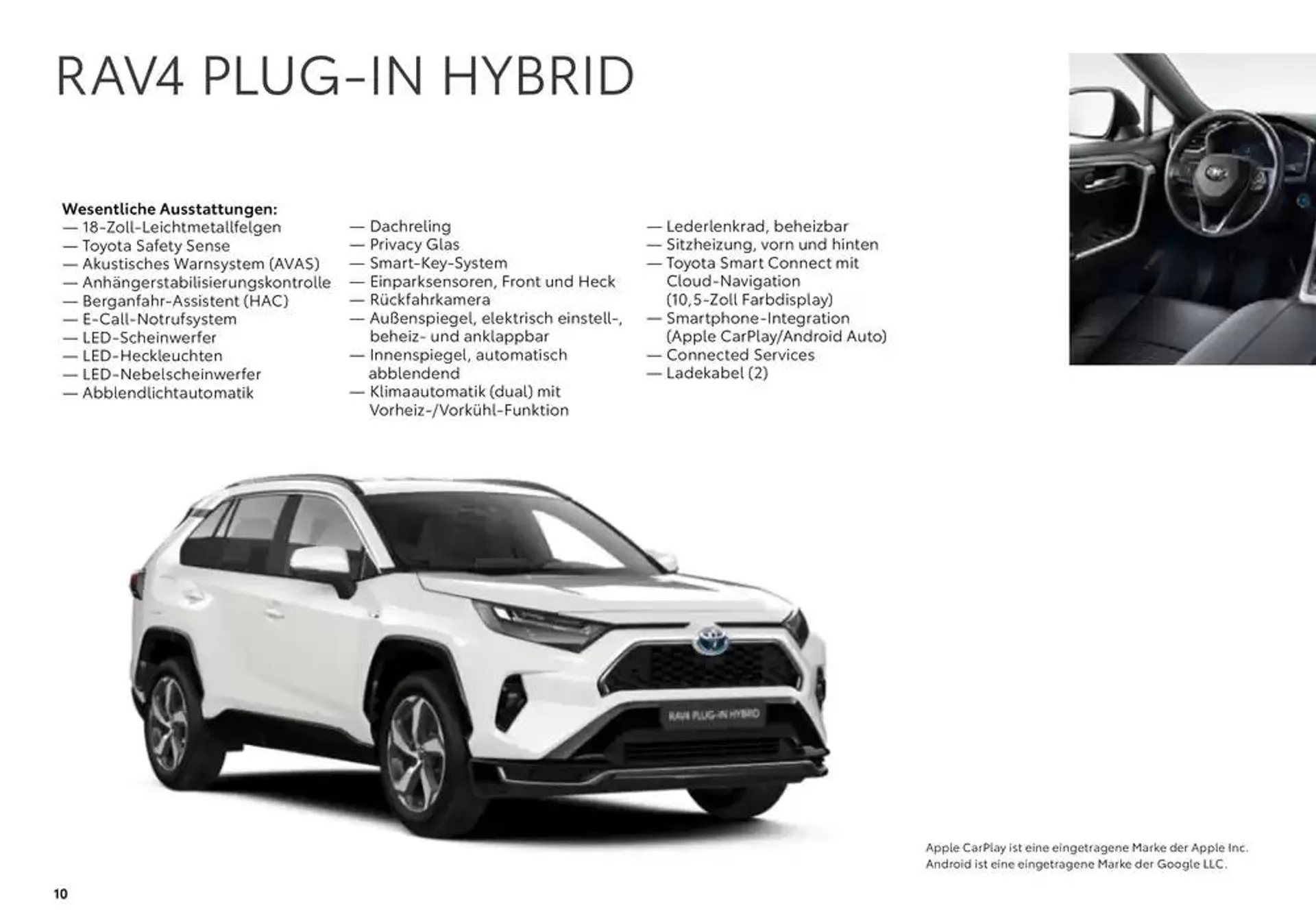 Toyota RAV4 Plug-in Hybrid von 1. Januar bis 1. Januar 2026 - Prospekt seite 10