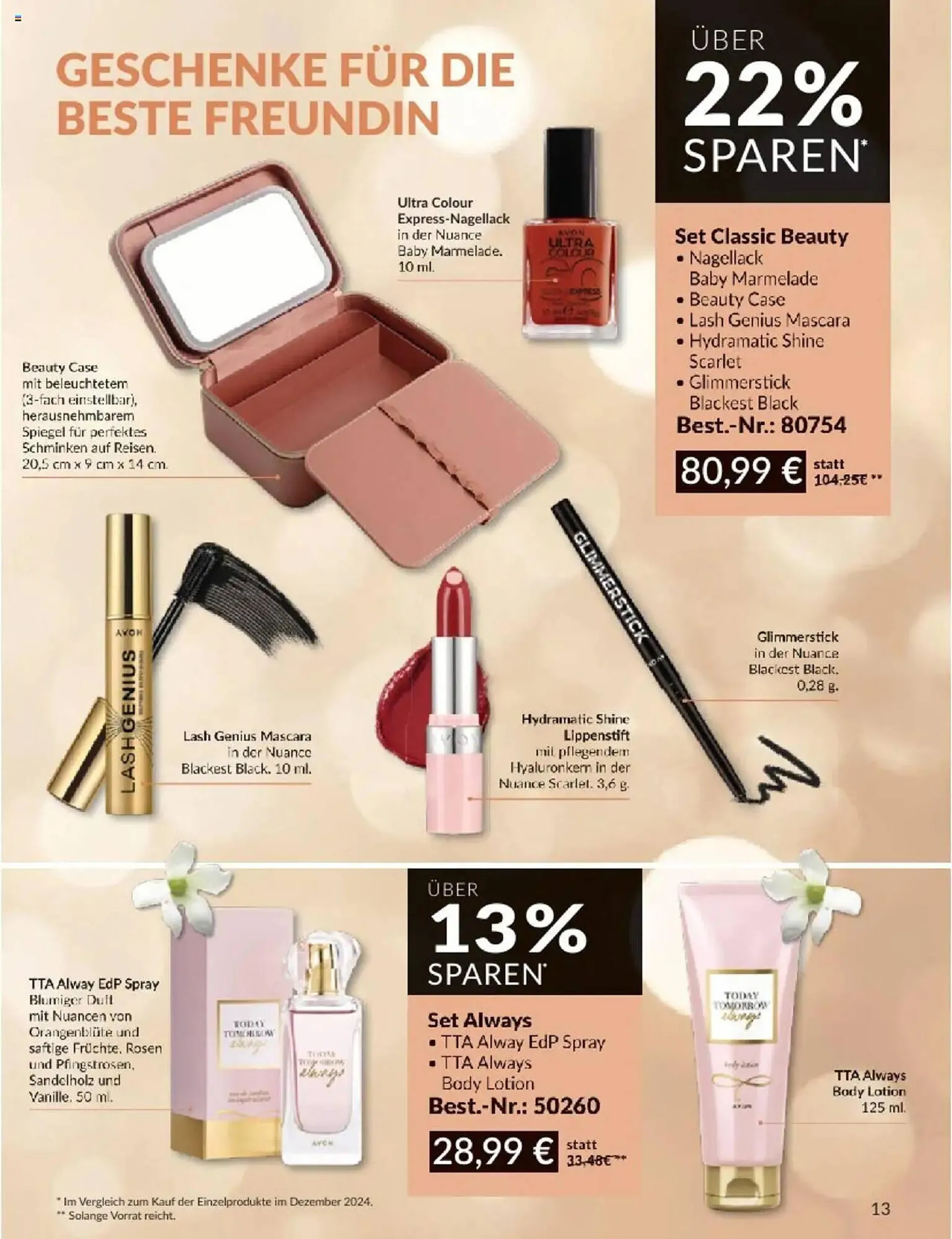 Avon Prospekt von 1. Dezember bis 19. Dezember 2024 - Prospekt seite 13