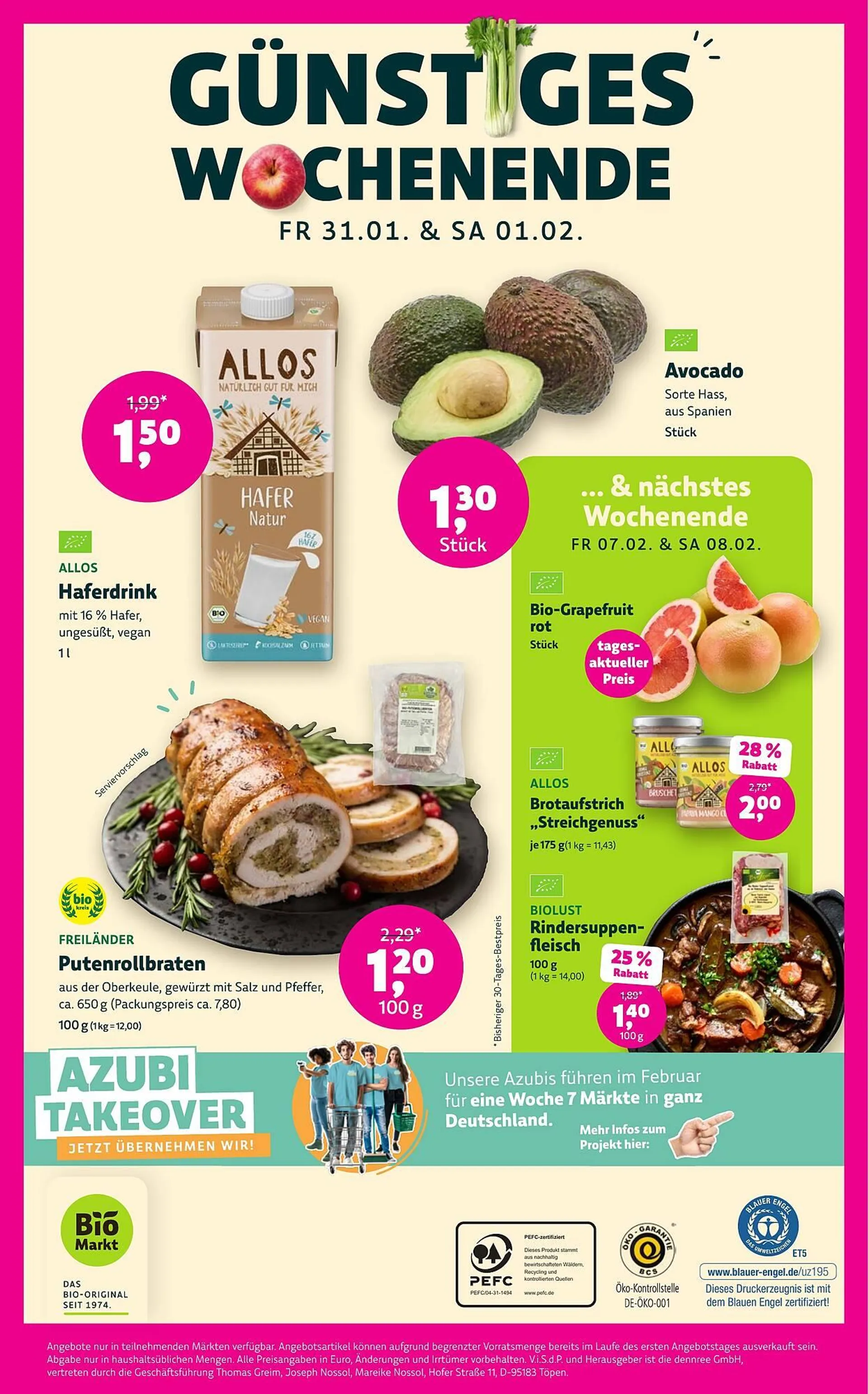 Aleco Biomarkt Prospekt von 29. Januar bis 11. Februar 2025 - Prospekt seite 18