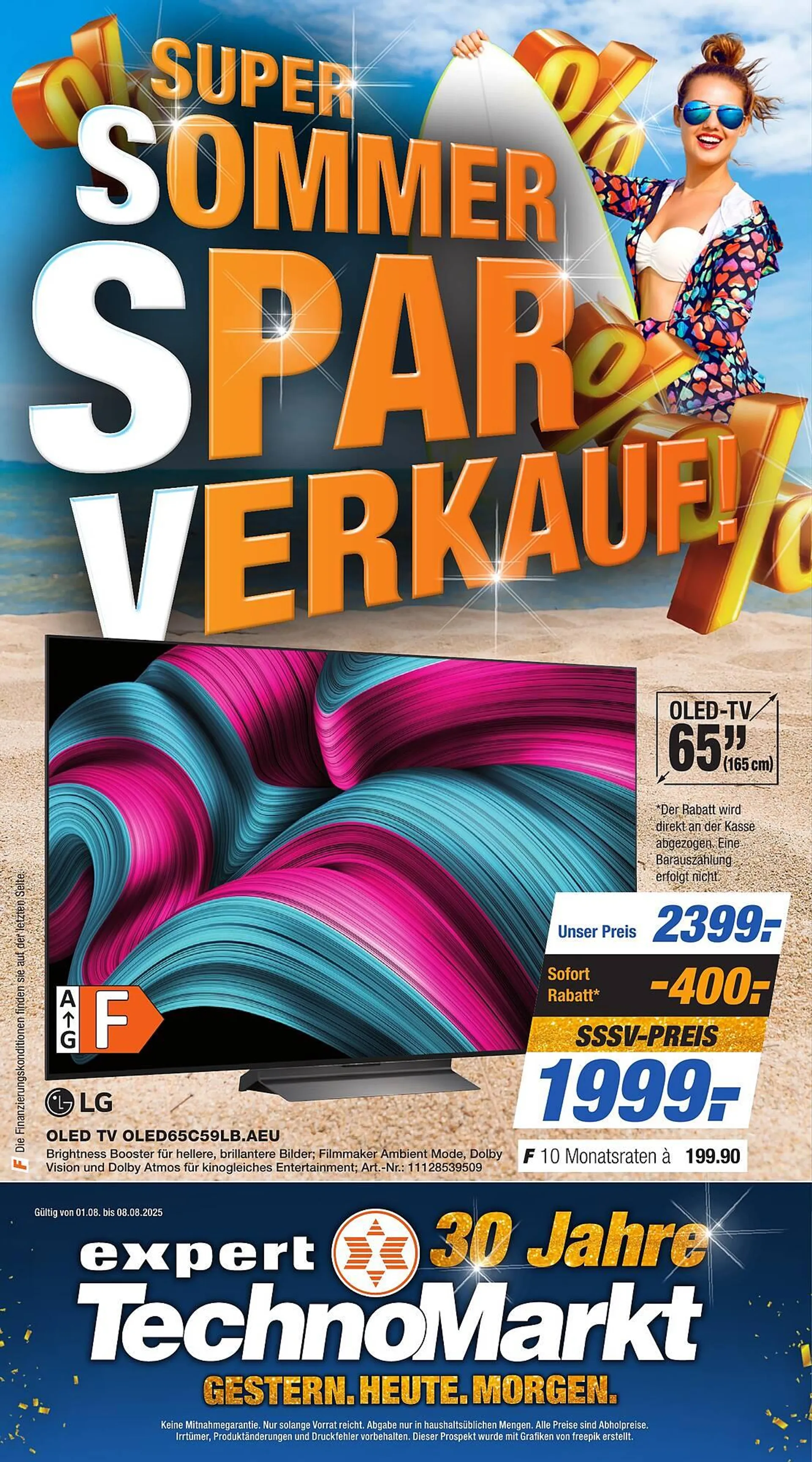 Expert Technomarkt Prospekt von 1. August bis 8. August 2025 - Prospekt seite 1