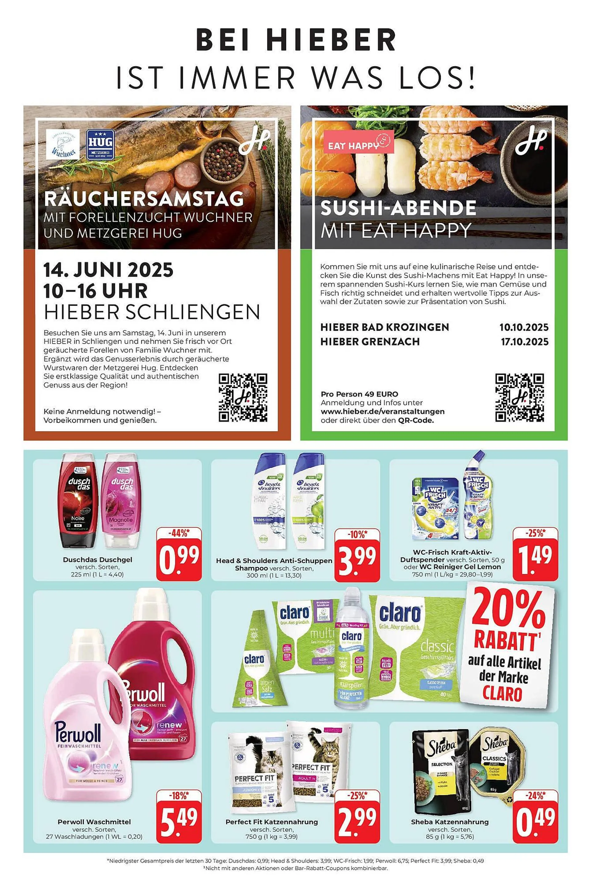 Hieber's Frische Center Prospekt von 8. Juni bis 14. Juni 2025 - Prospekt seite 14