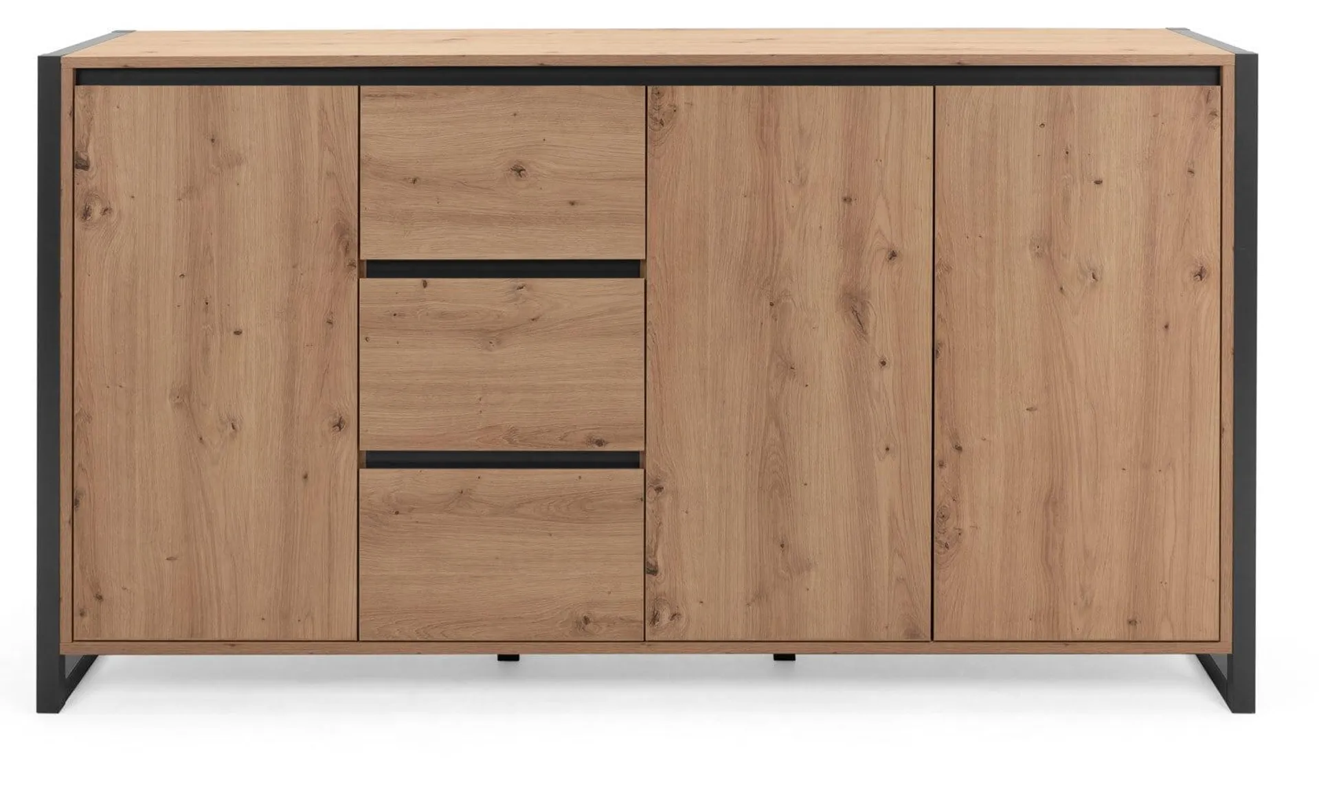 Sideboard Denver Artisan Oak-Optik/Anthrazit 160 x 88 x 40 cm