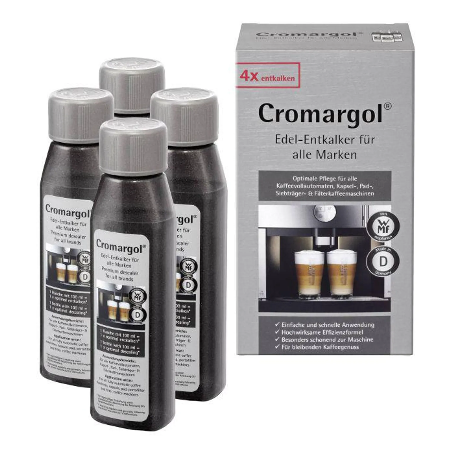 WMF Perfection Edel-Entkalker Cromargol®, 4 x 100 ml