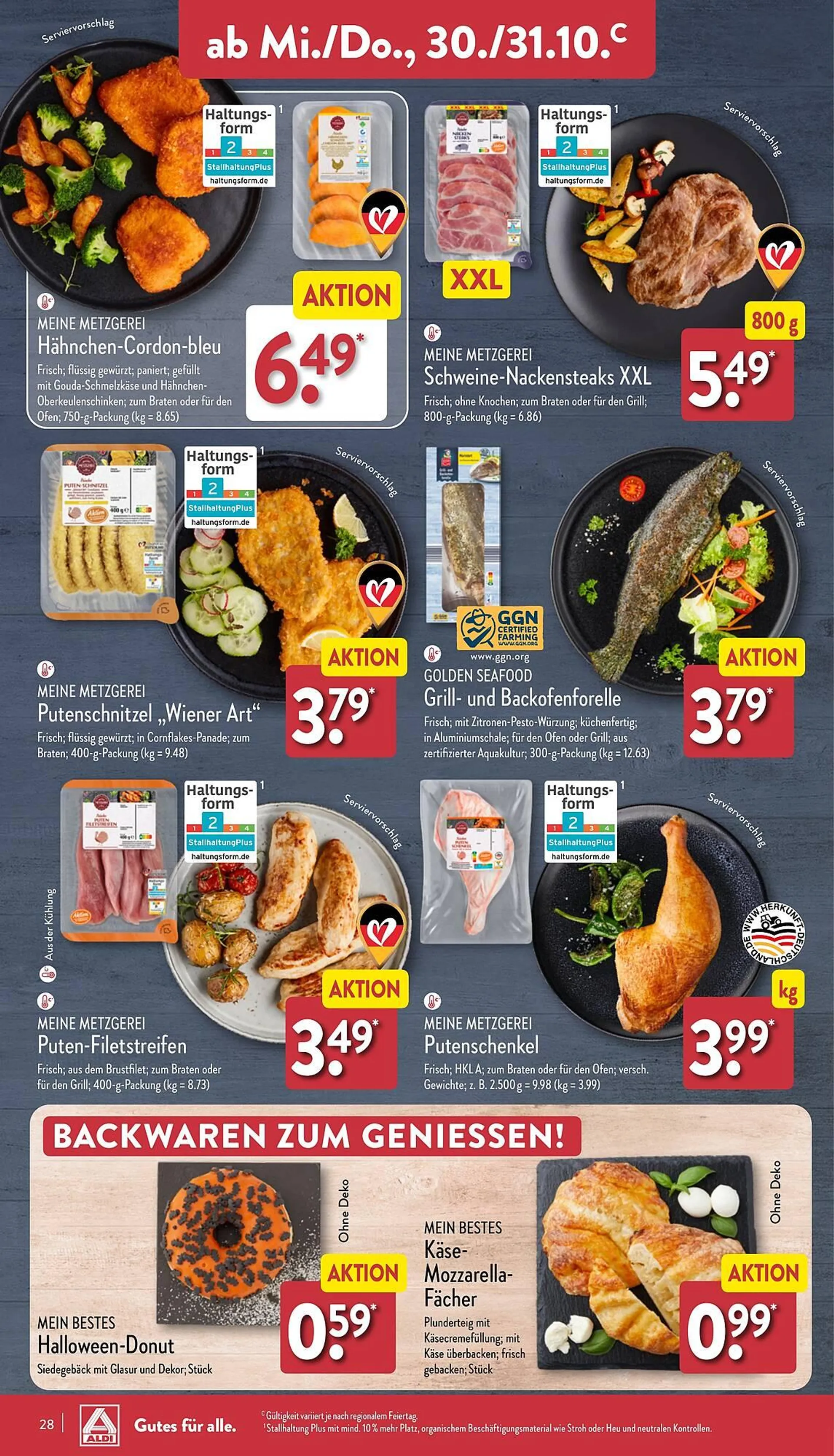 Aldi Nord Prospekt von 28. Oktober bis 2. November 2024 - Prospekt seite 28