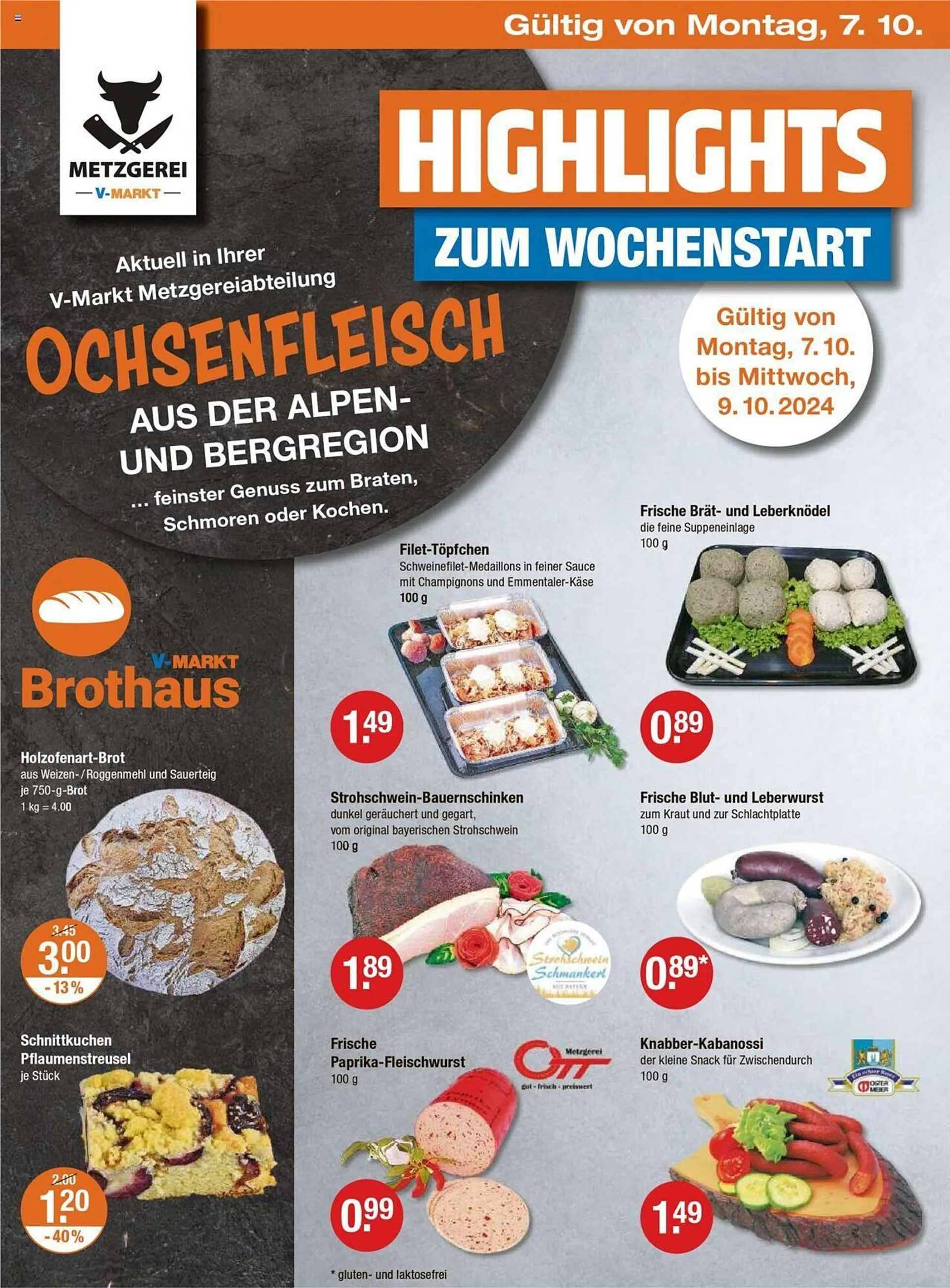 V Markt Prospekt von 4. Oktober bis 9. Oktober 2024 - Prospekt seite 22