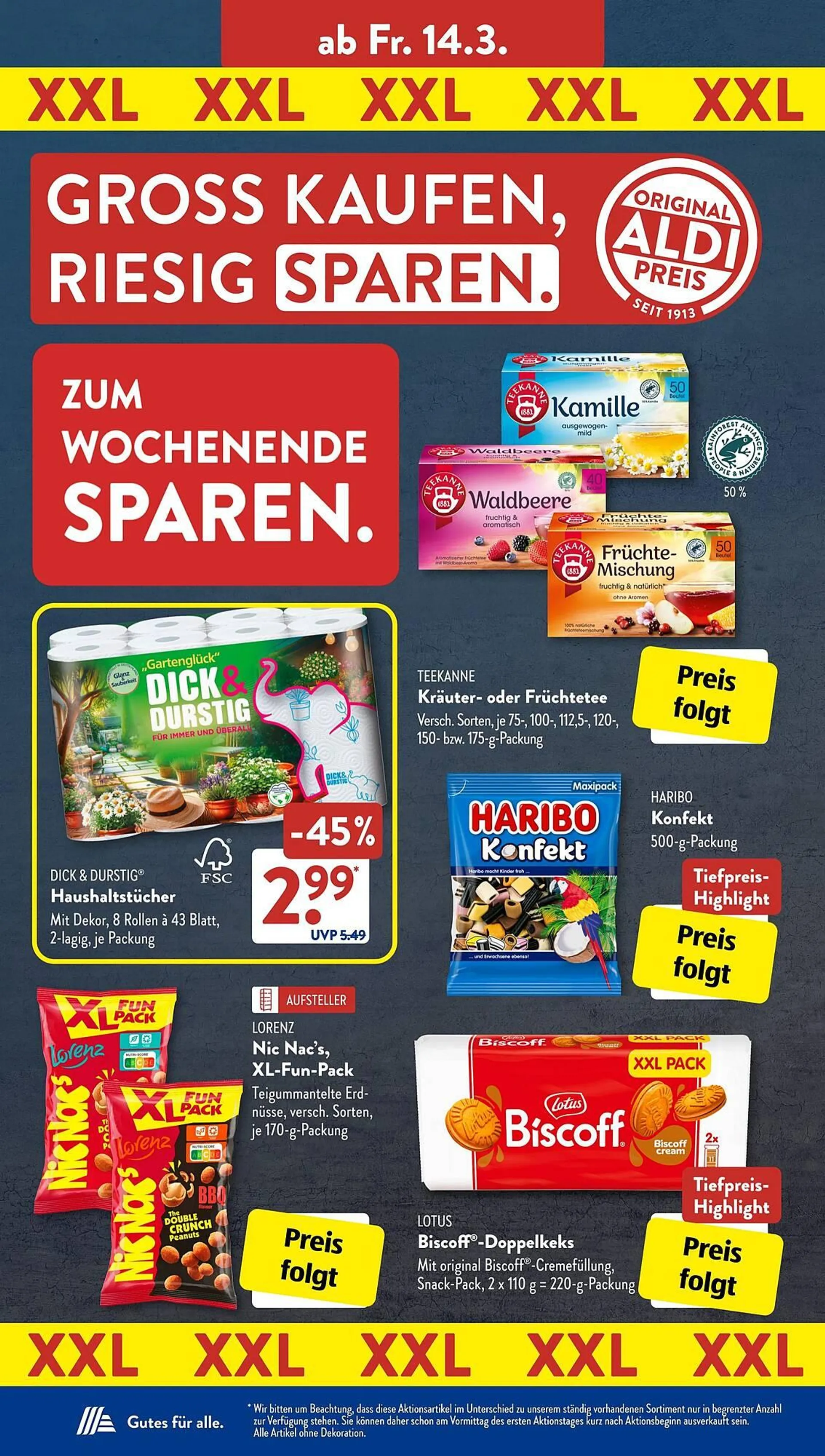 Aldi Süd Prospekt von 10. März bis 16. März 2025 - Prospekt seite 22