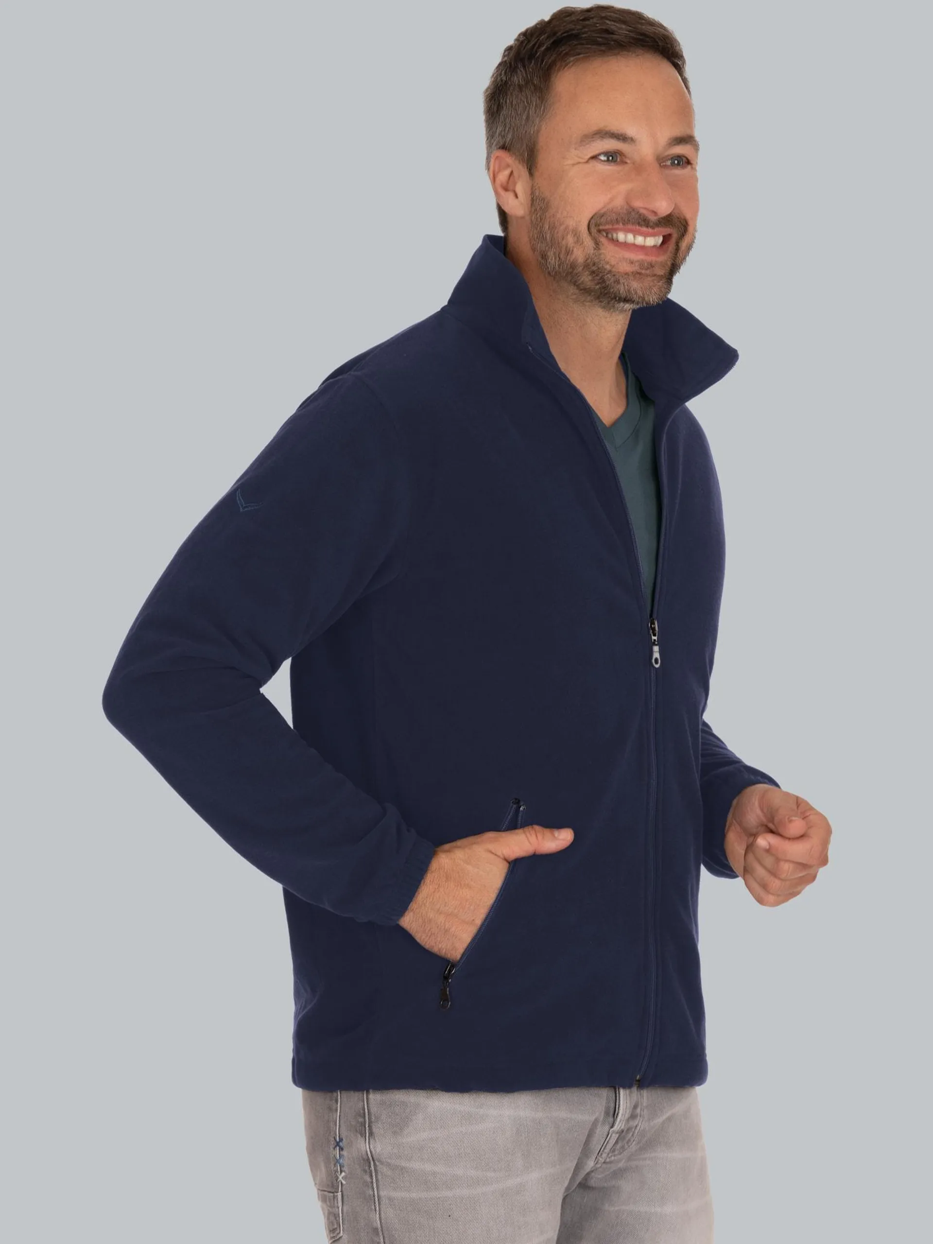 Fleecejacke Navy