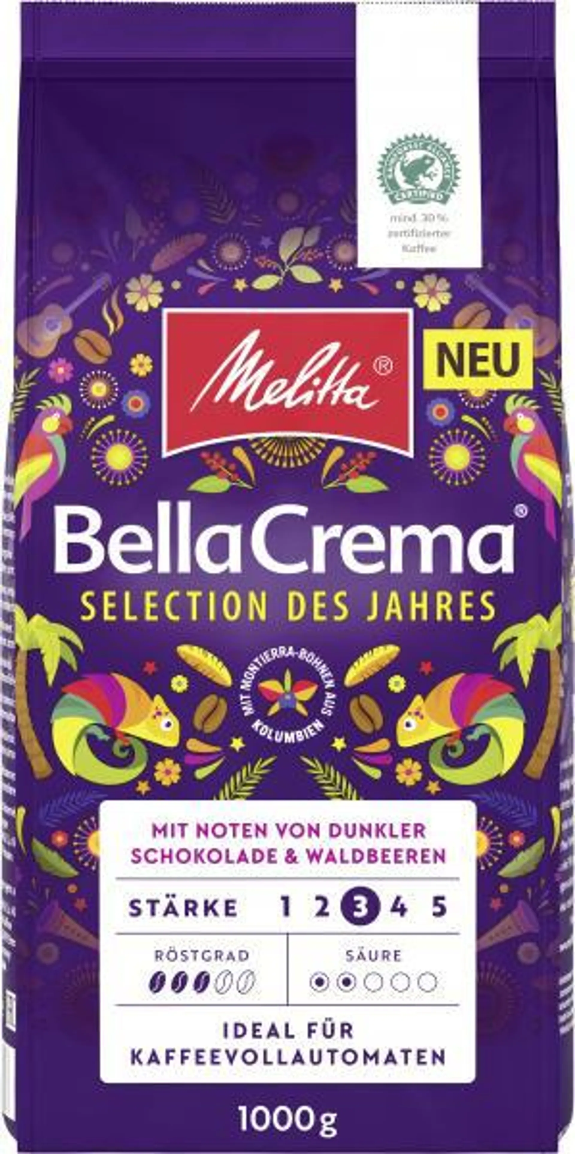 Melitta Bella Crema Selection des Jahres Ganze Bohnen