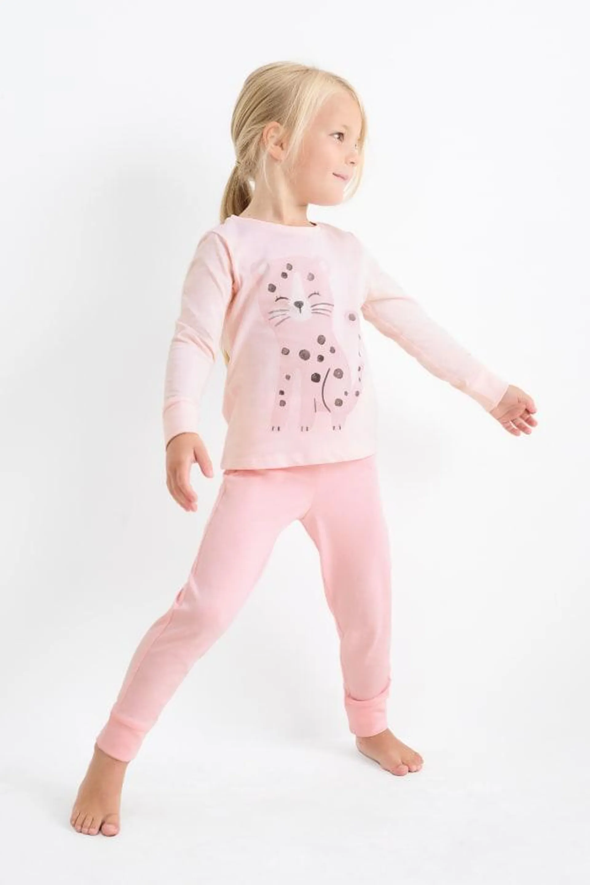 Multipack of 2 - cheetah - pyjamas - 4 piece