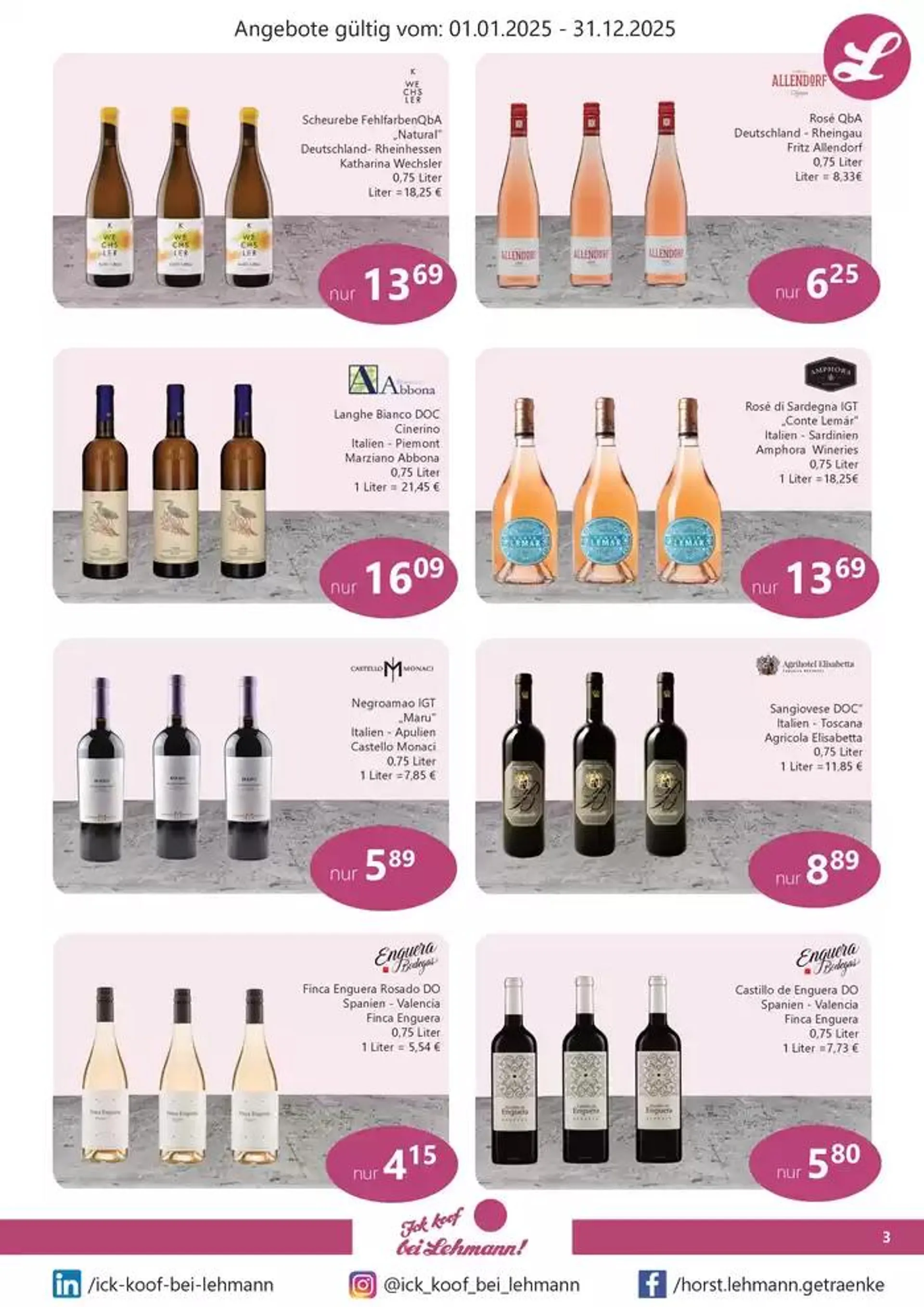 Wein Angebote  von 10. Januar bis 31. Januar 2025 - Prospekt seite 3