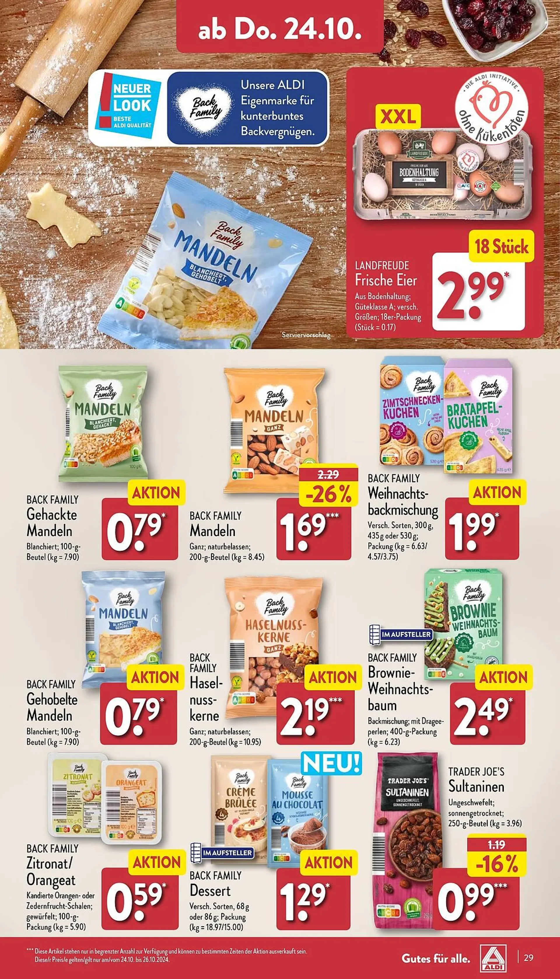 Aldi Nord Prospekt von 21. Oktober bis 26. Oktober 2024 - Prospekt seite 29