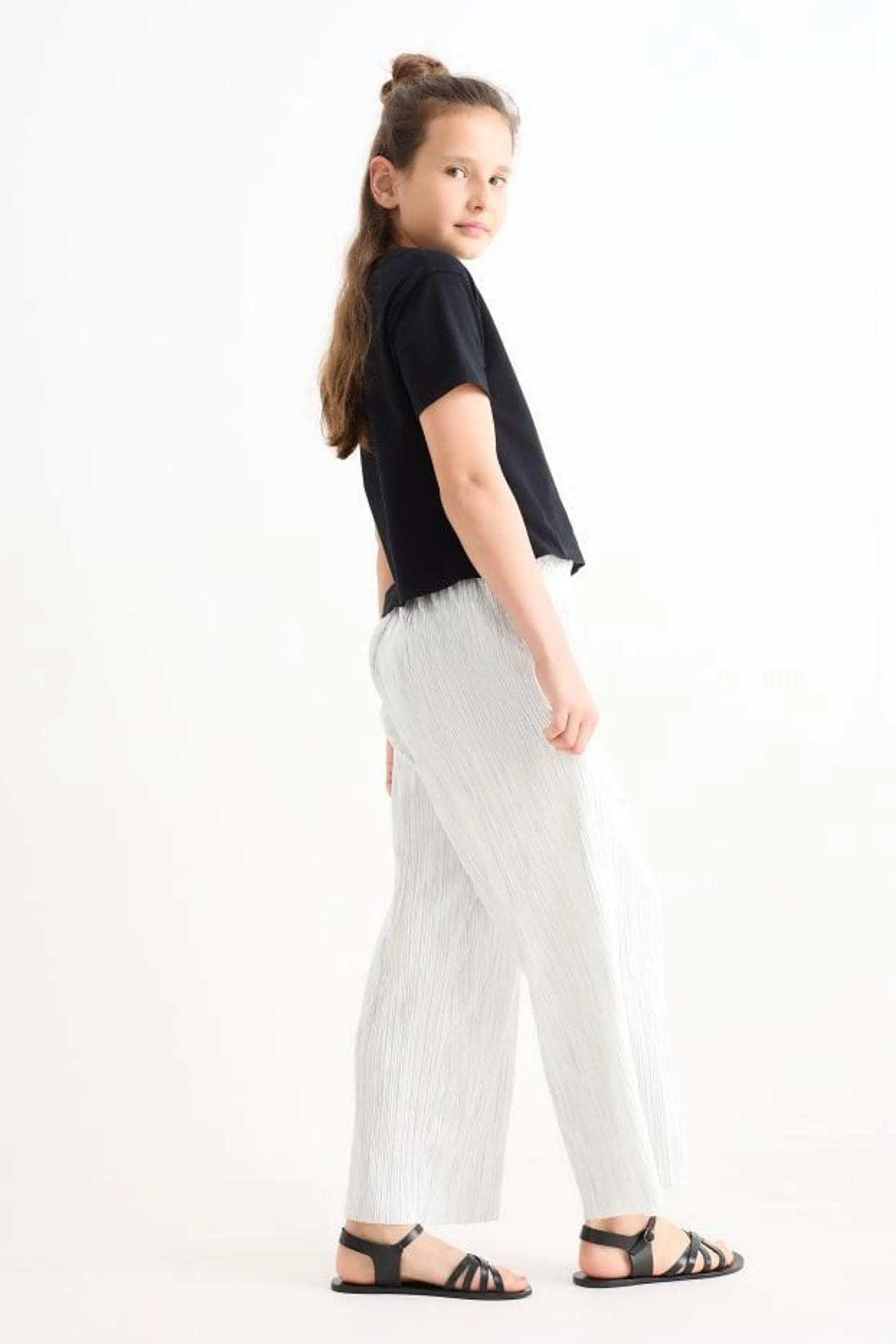 Plissé trousers - striped