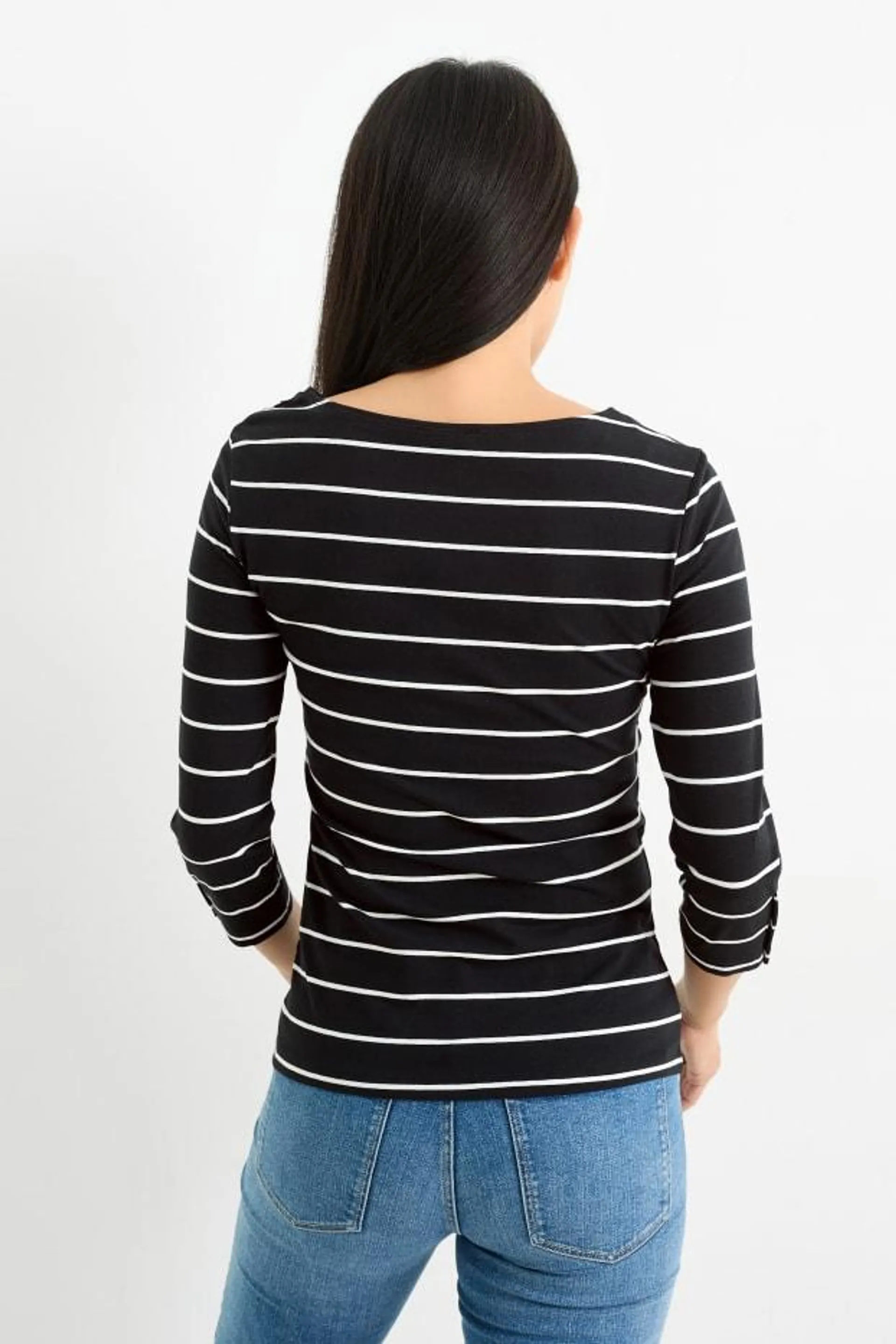 Long sleeve top - striped