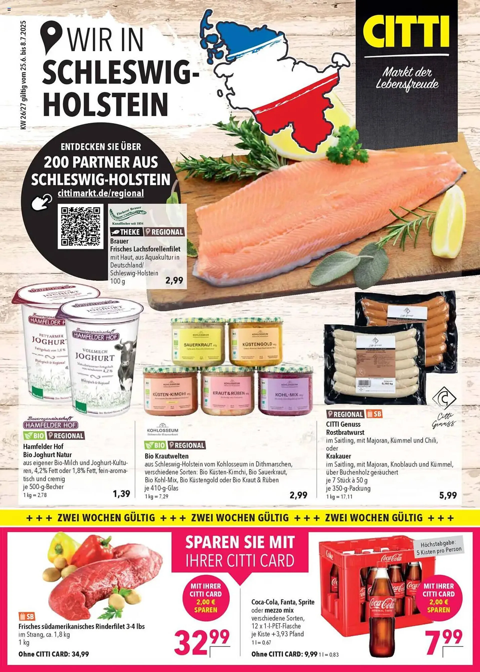 CITTI Markt Prospekt von 25. Juni bis 8. Juli 2025 - Prospekt seite 1