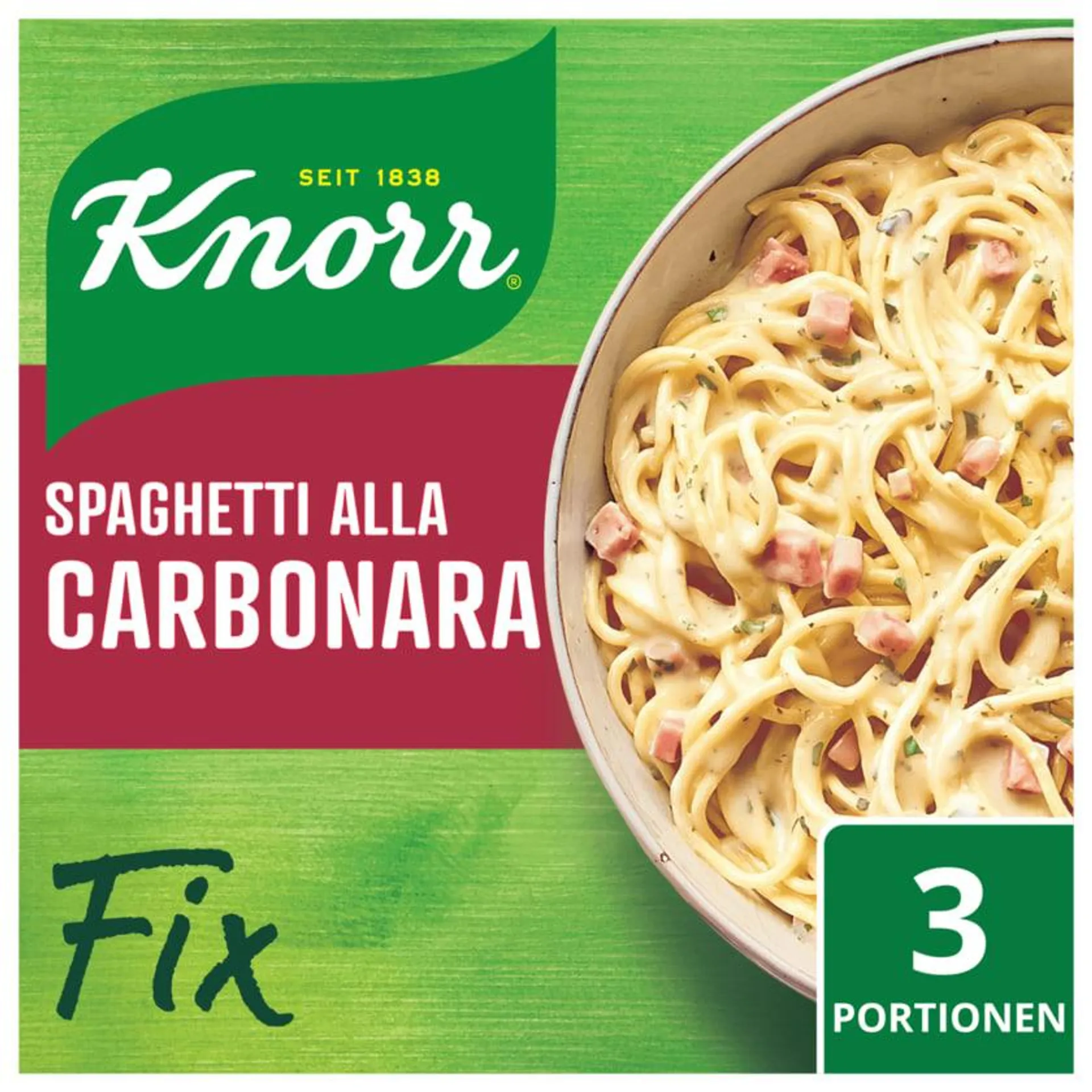 Knorr Fix Spaghetti alla Carbonara für 3 Portionen