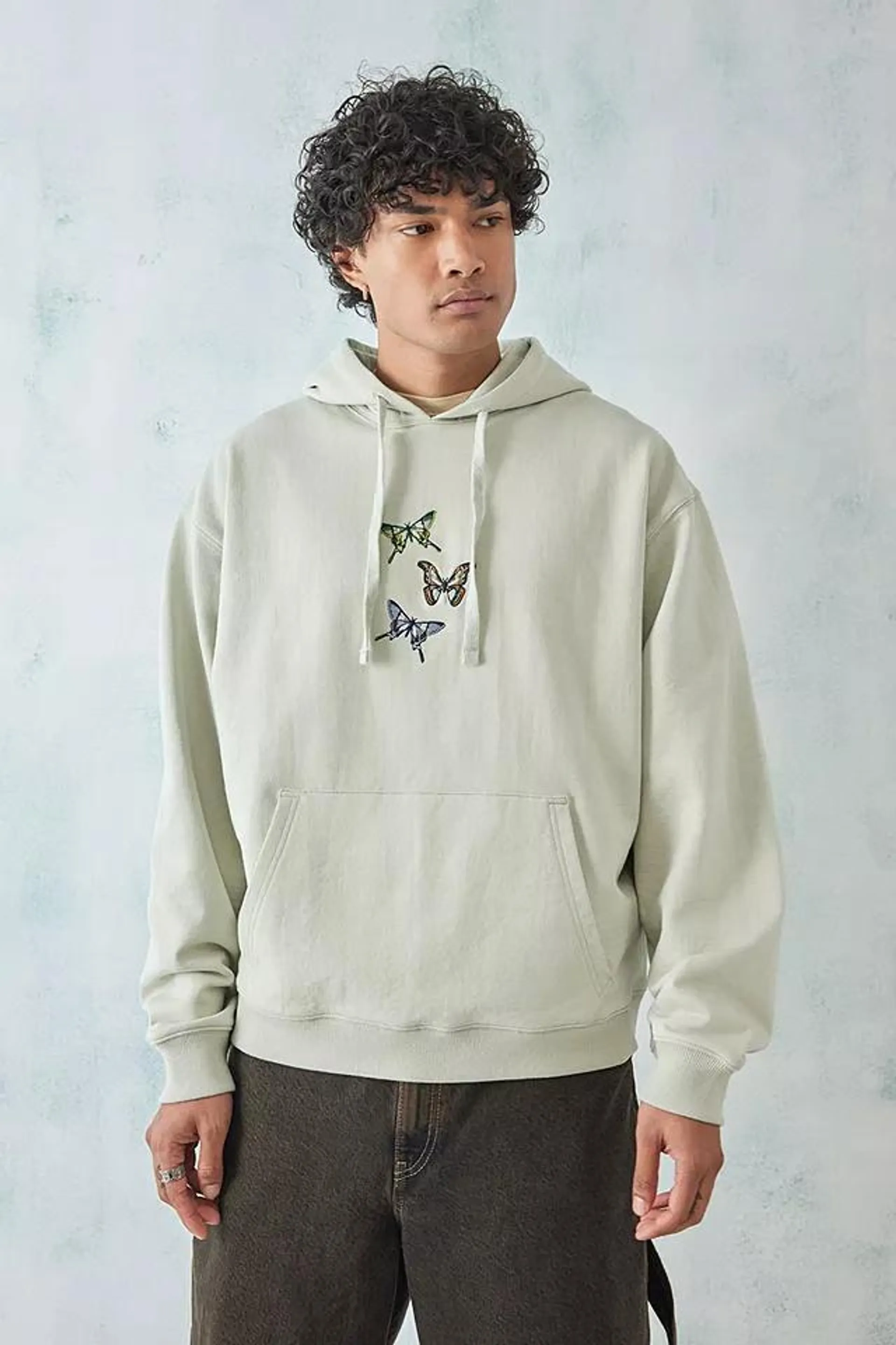 Temporary Collective UO Exclusive – Hoodie „Butter Up" in Ecru