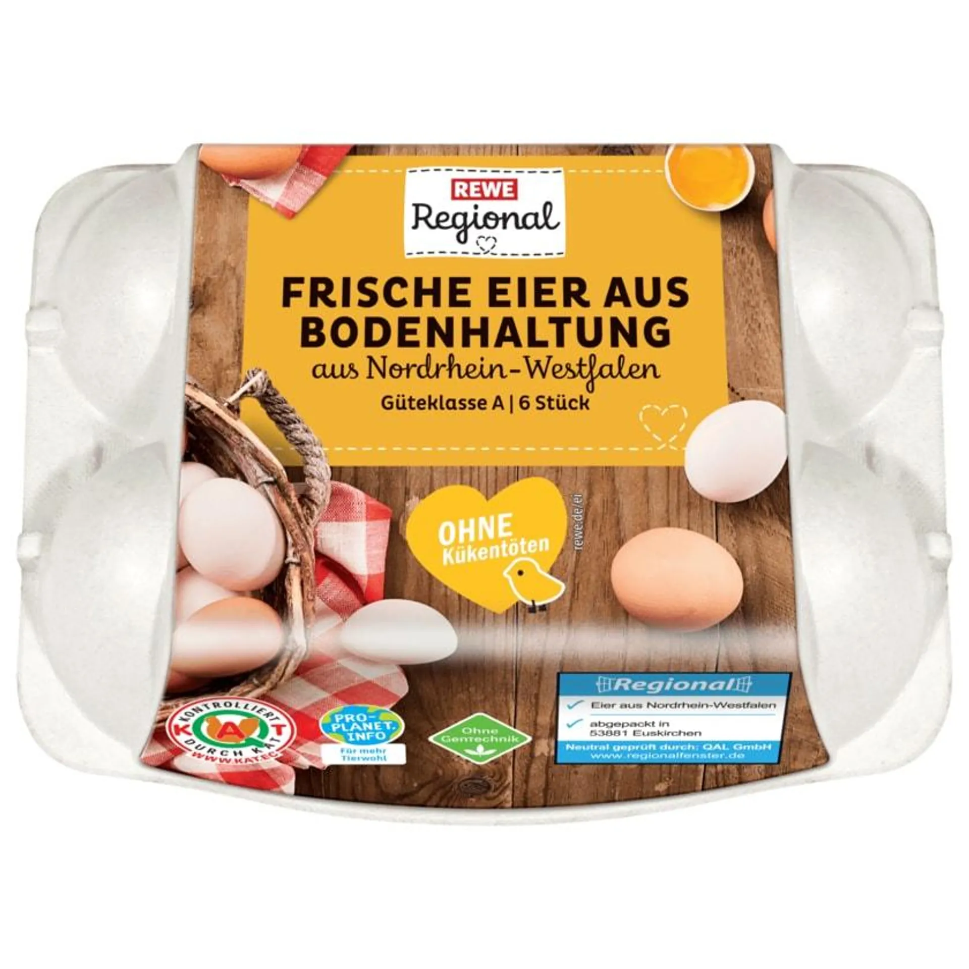 REWE Regional Eier Bodenhaltung 6Stück